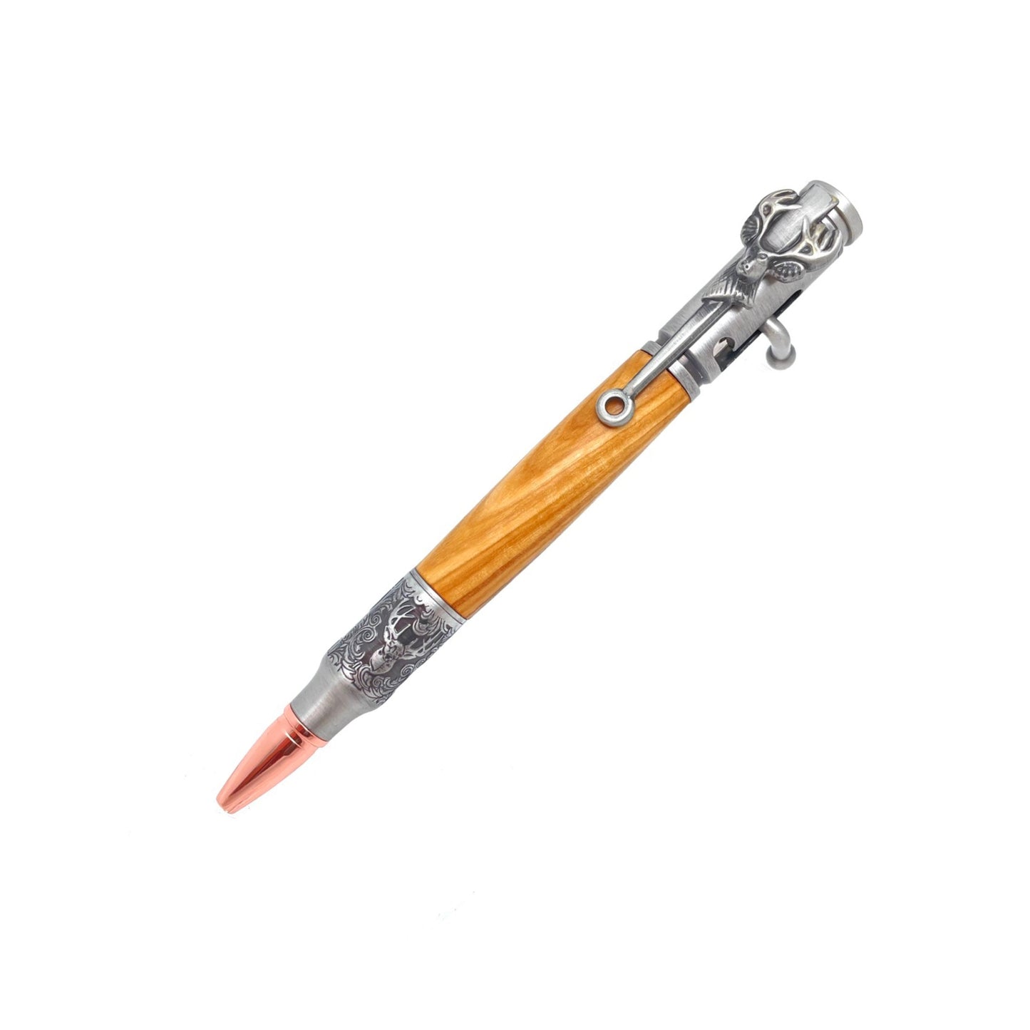 STYLO EN BOIS D'OLIVIER - MODELE CERF