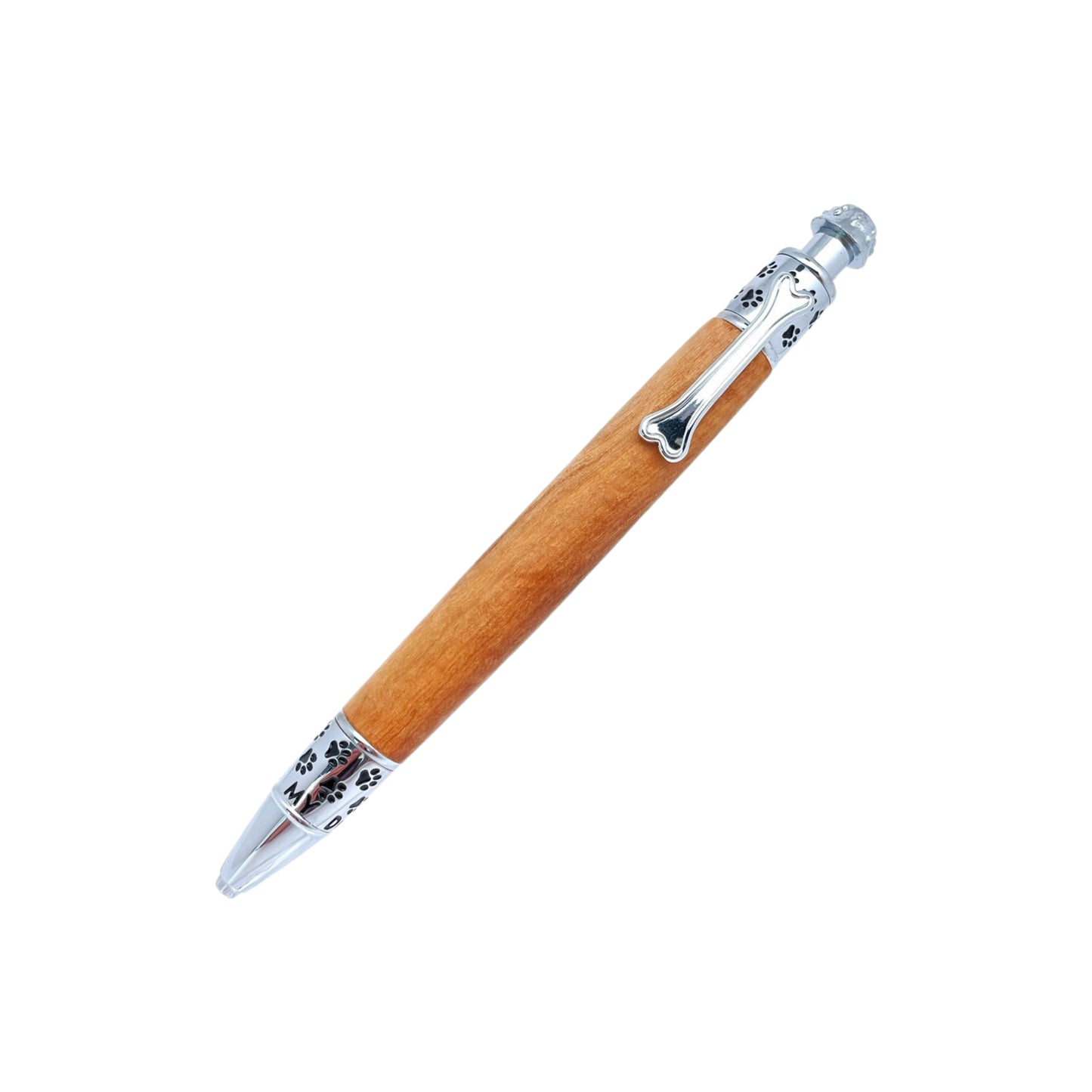STYLO EN BOIS D'OLIVIER - MODELE CHIEN