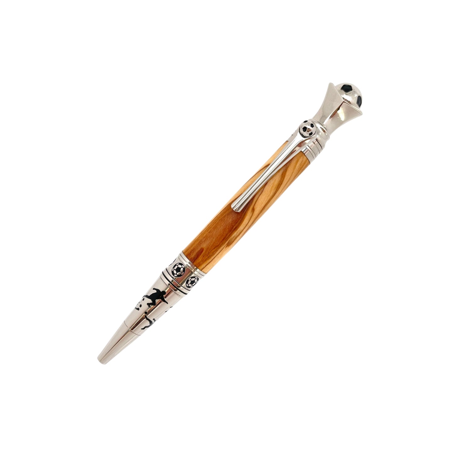 STYLO EN BOIS D'OLIVIER - MODELE FOOT