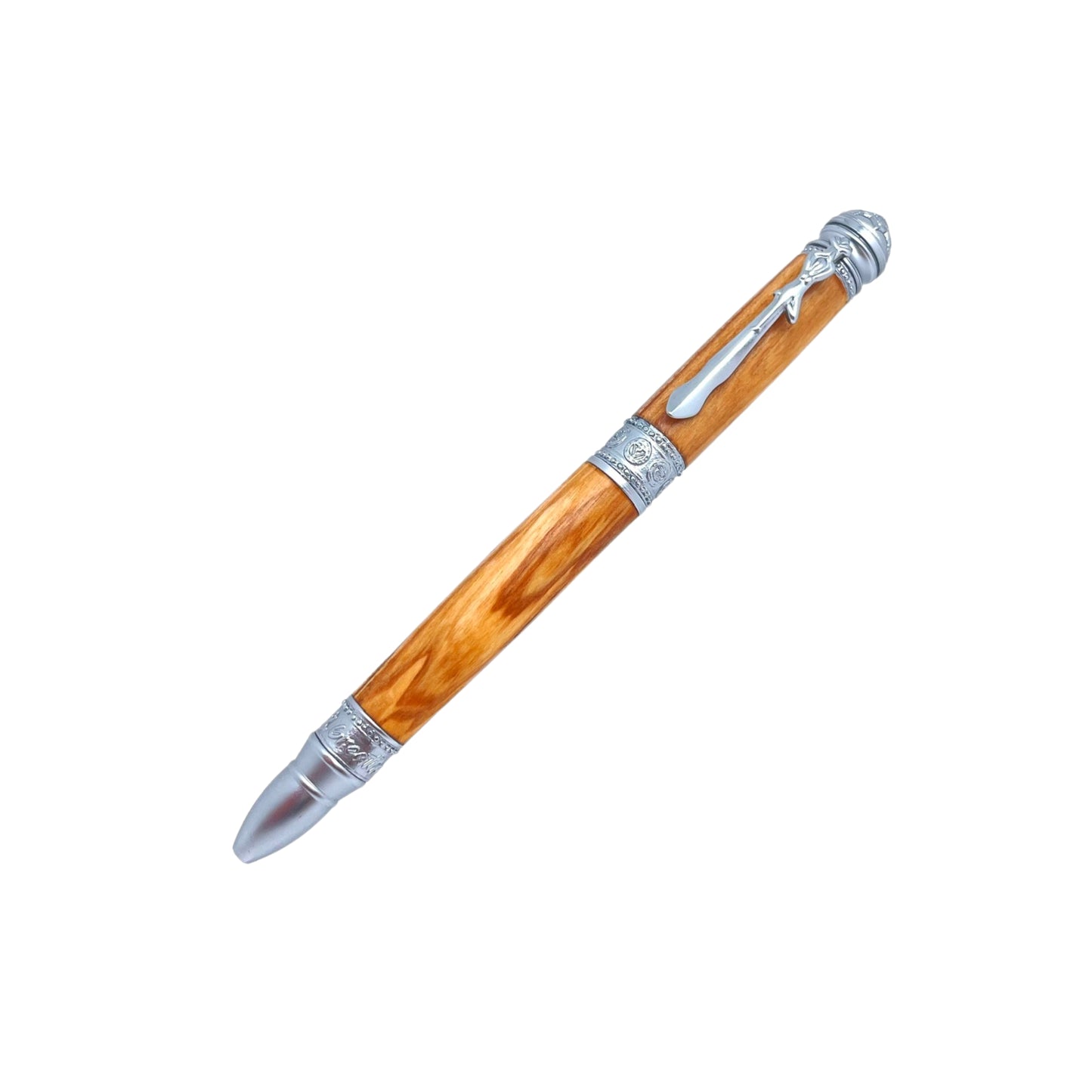 STYLO EN BOIS D'OLIVIER - MODELE YOGA