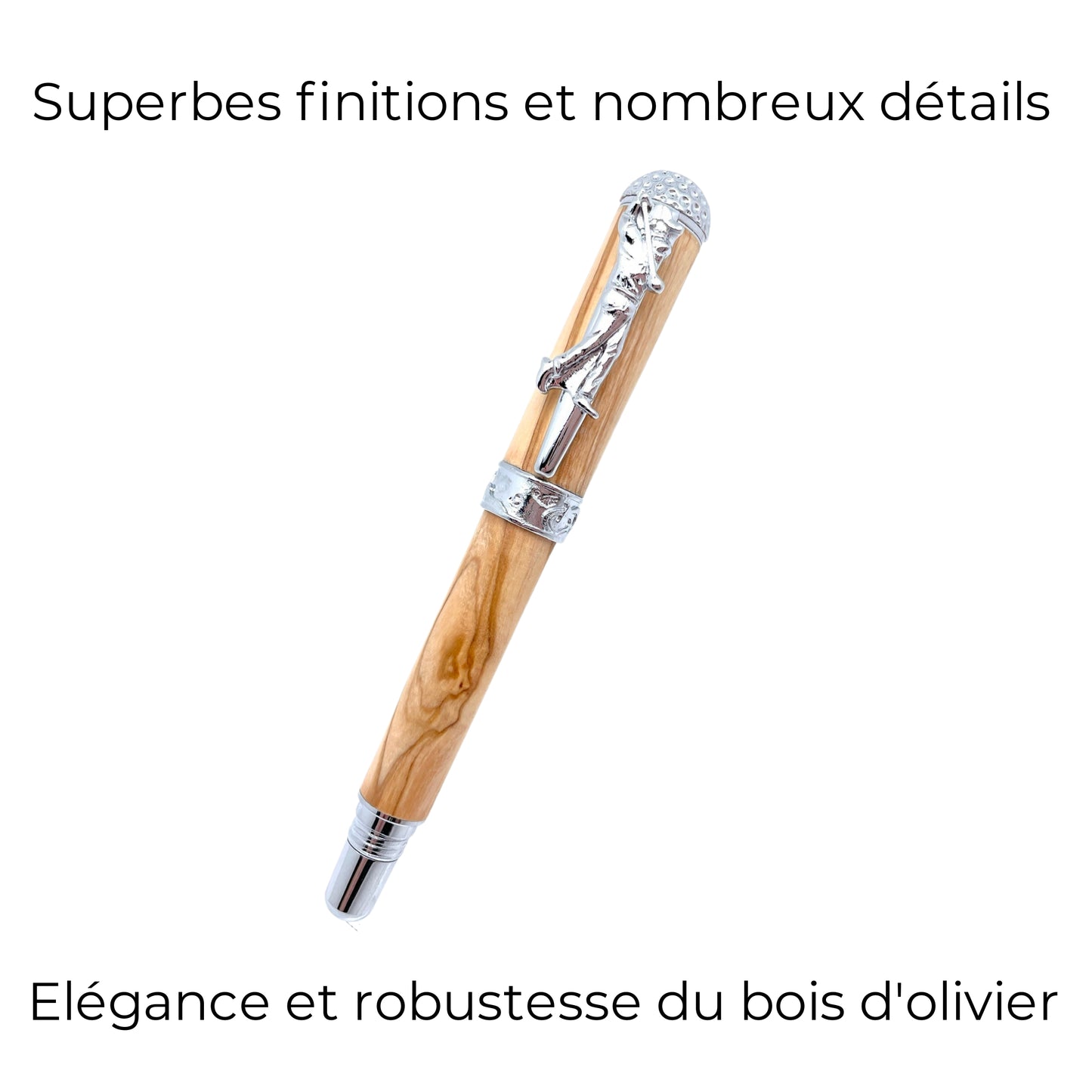 STYLO EN BOIS D'OLIVIER - MODELE GOLFEUR