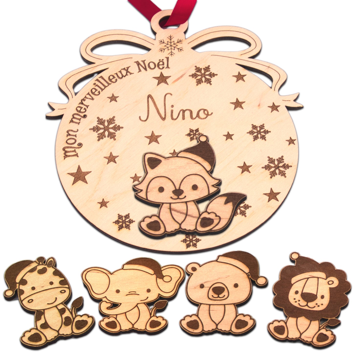 BOULE DE NOËL - GEANTE - ANIMAUX - MODULABLE - PERSONNALISABLE