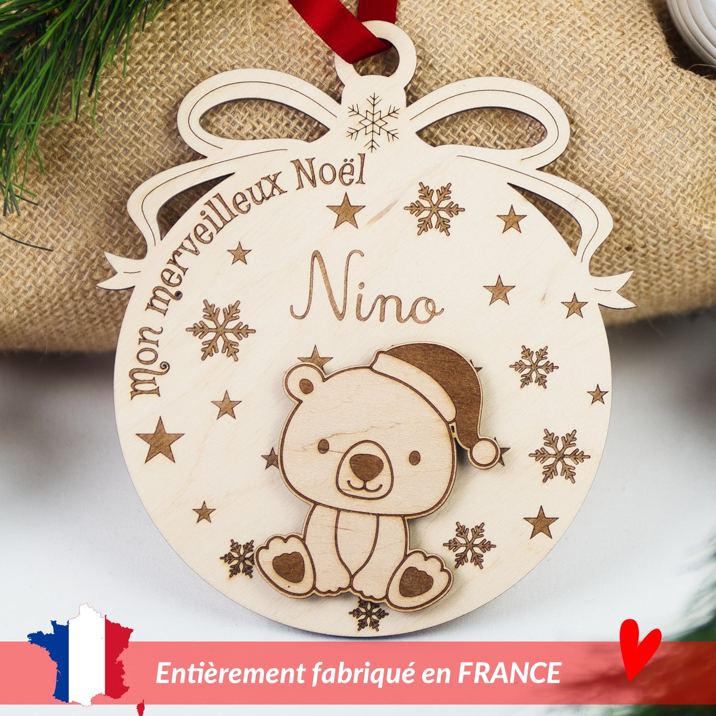 BOULE DE NOËL - GEANTE - ANIMAUX - MODULABLE - PERSONNALISABLE