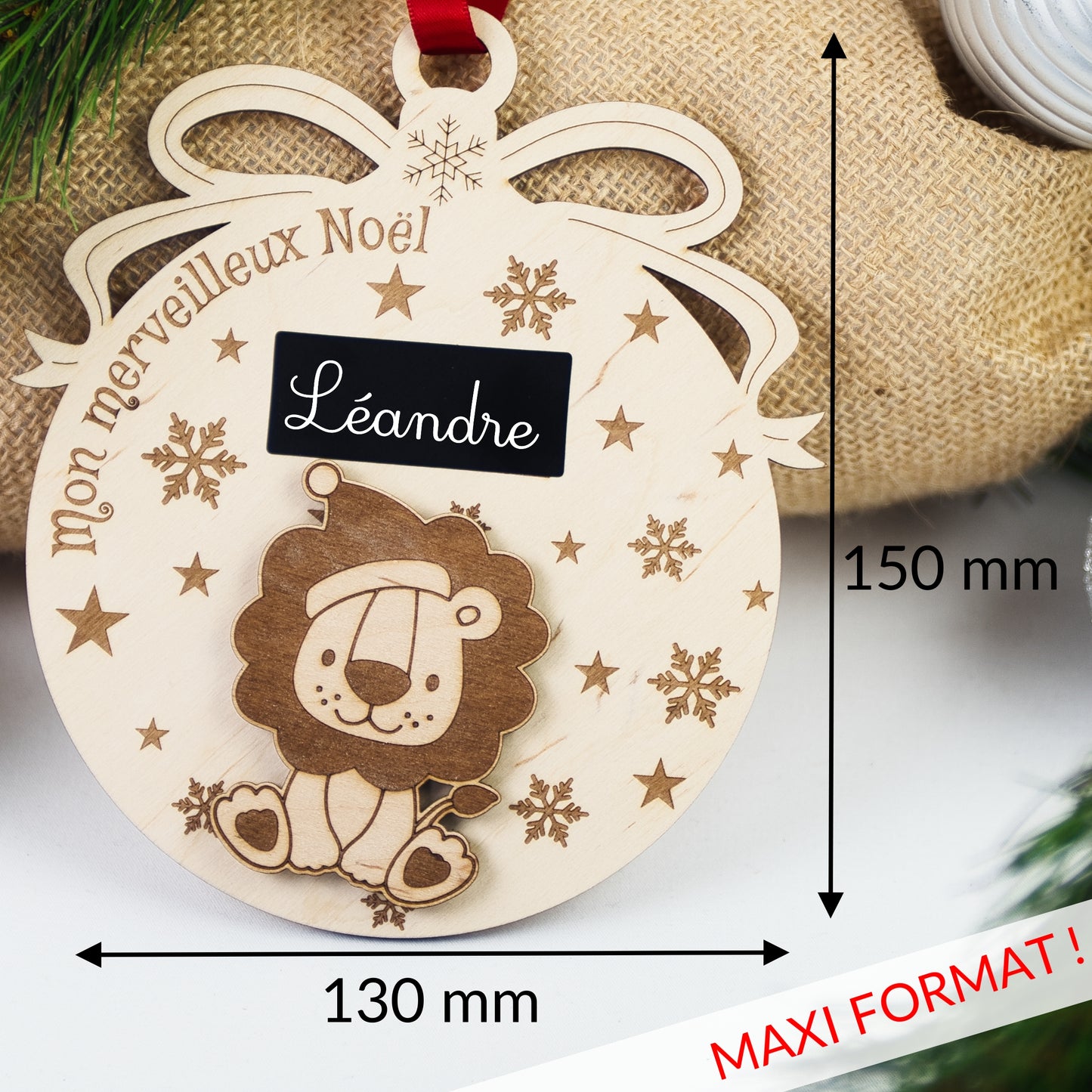 BOULE DE NOËL - GEANTE - ANIMAUX - MODULABLE - A PERSONNALISER SOI MEME