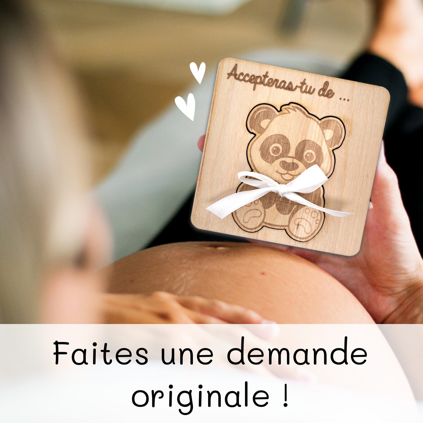CARTE ANNONCE NAISSANCE - MARRAINE - PANDA