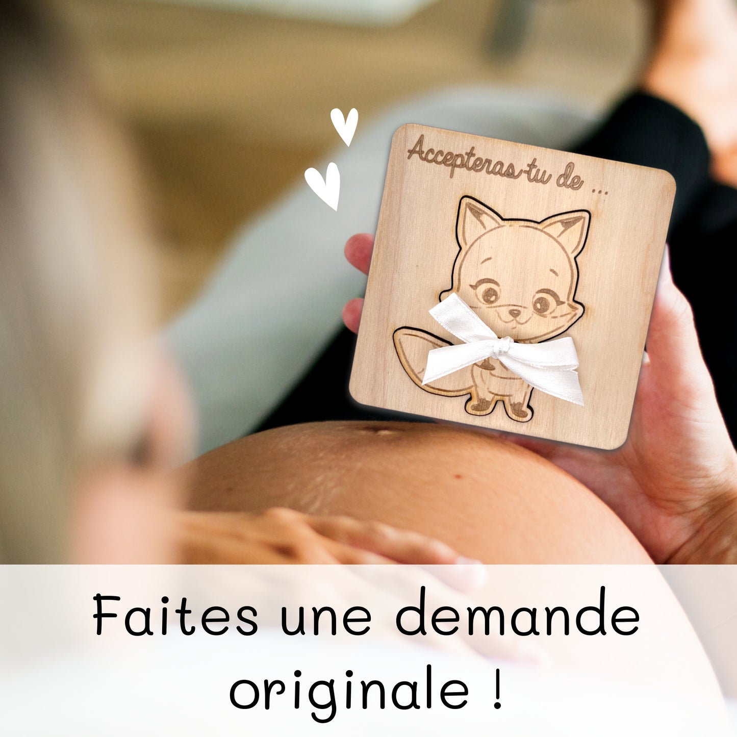 CARTE ANNONCE NAISSANCE - MARRAINE - RENARD
