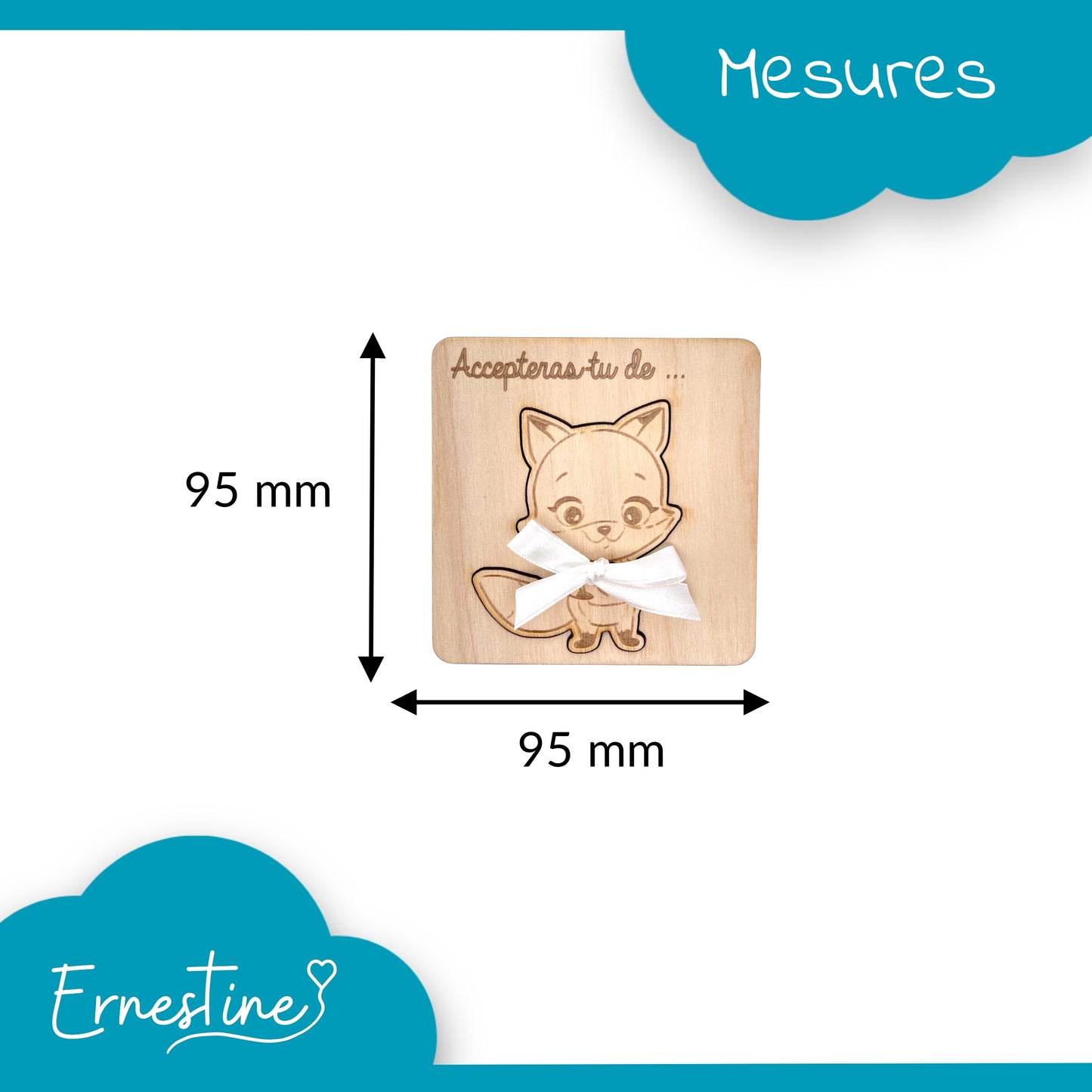 CARTE ANNONCE NAISSANCE - MARRAINE - RENARD