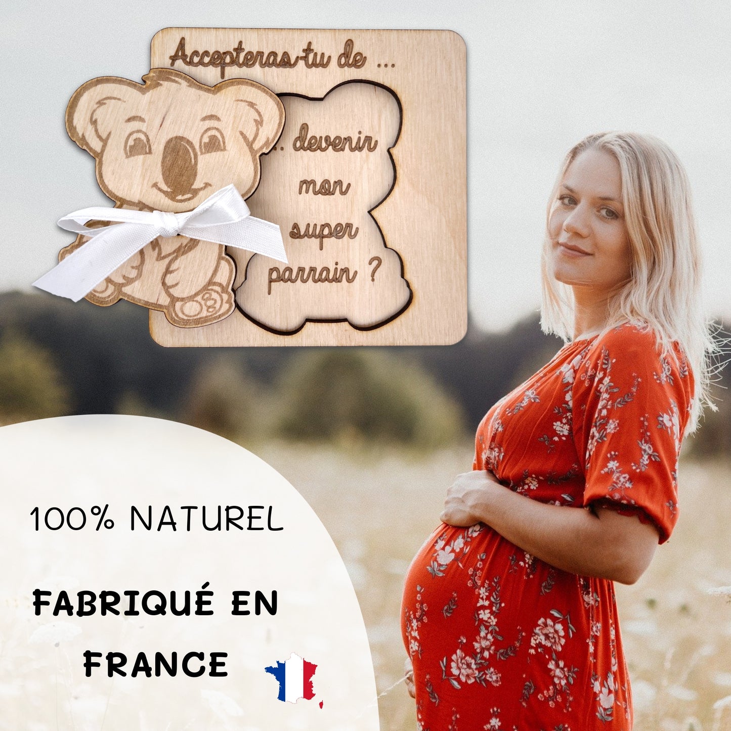 CARTE ANNONCE NAISSANCE - PARRAIN - KOALA