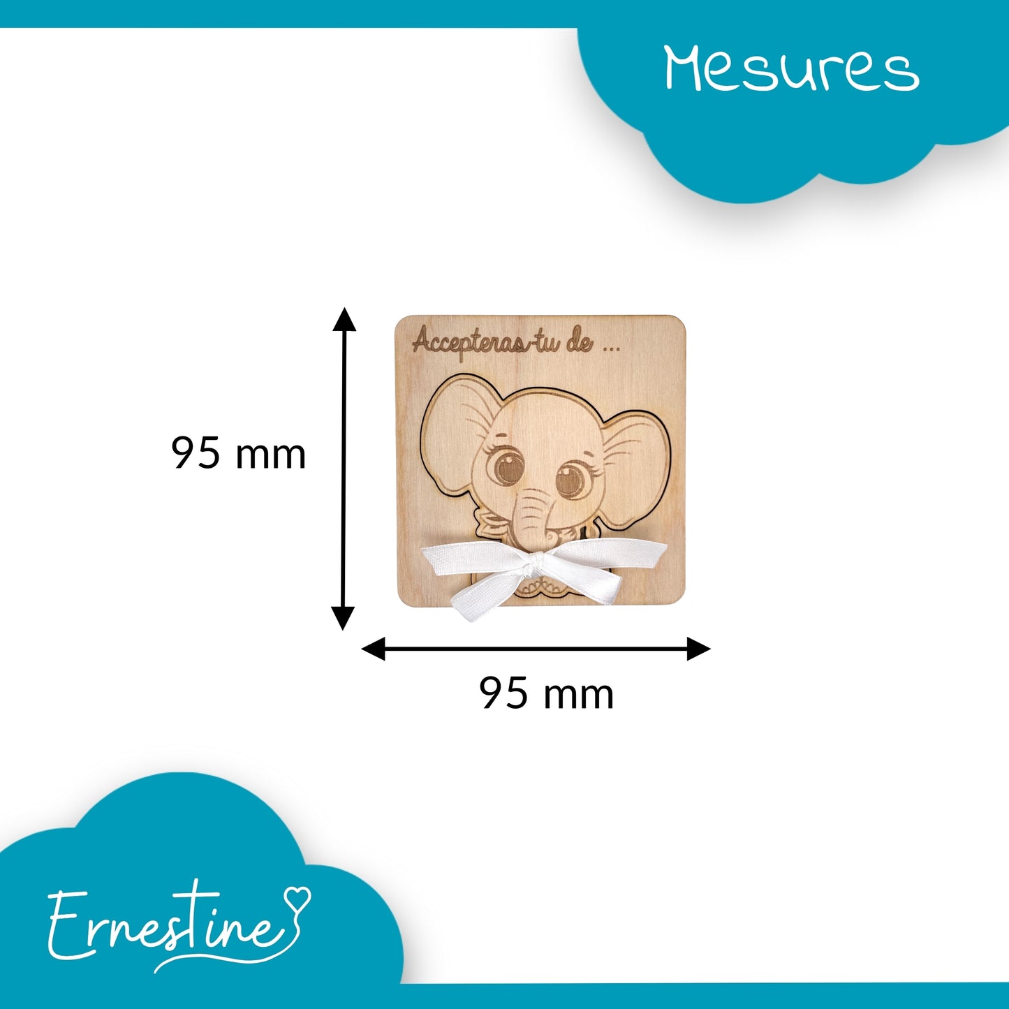 CARTE ANNONCE NAISSANCE - PARRAIN - ELEPHANT