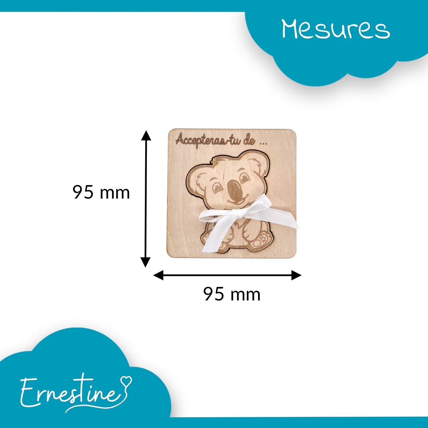 CARTE ANNONCE NAISSANCE - PARRAIN - KOALA