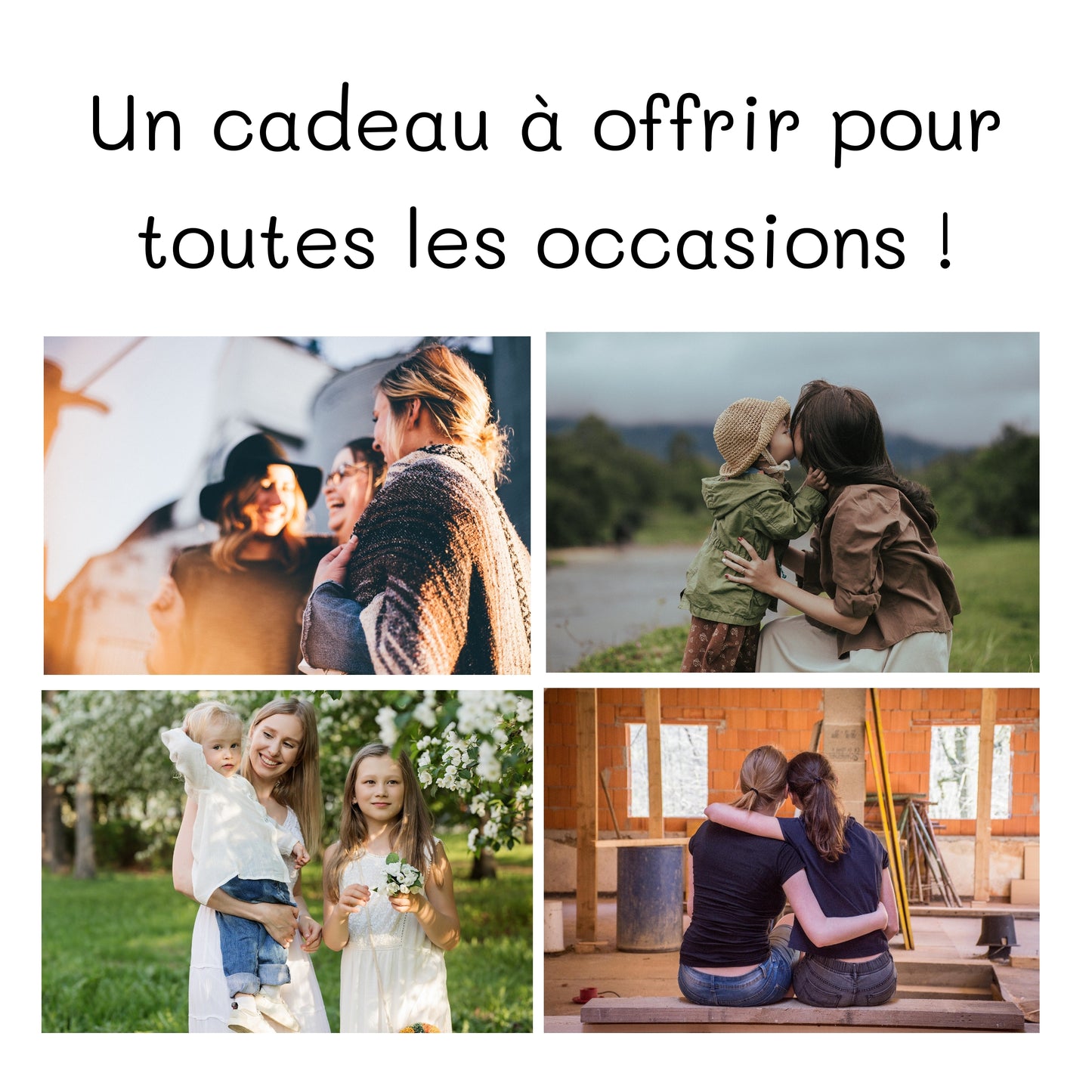 PORTE-CLEFS ROND EN BOIS - MARRAINE - JE T'AIME JUSQU’AUX ETOILES