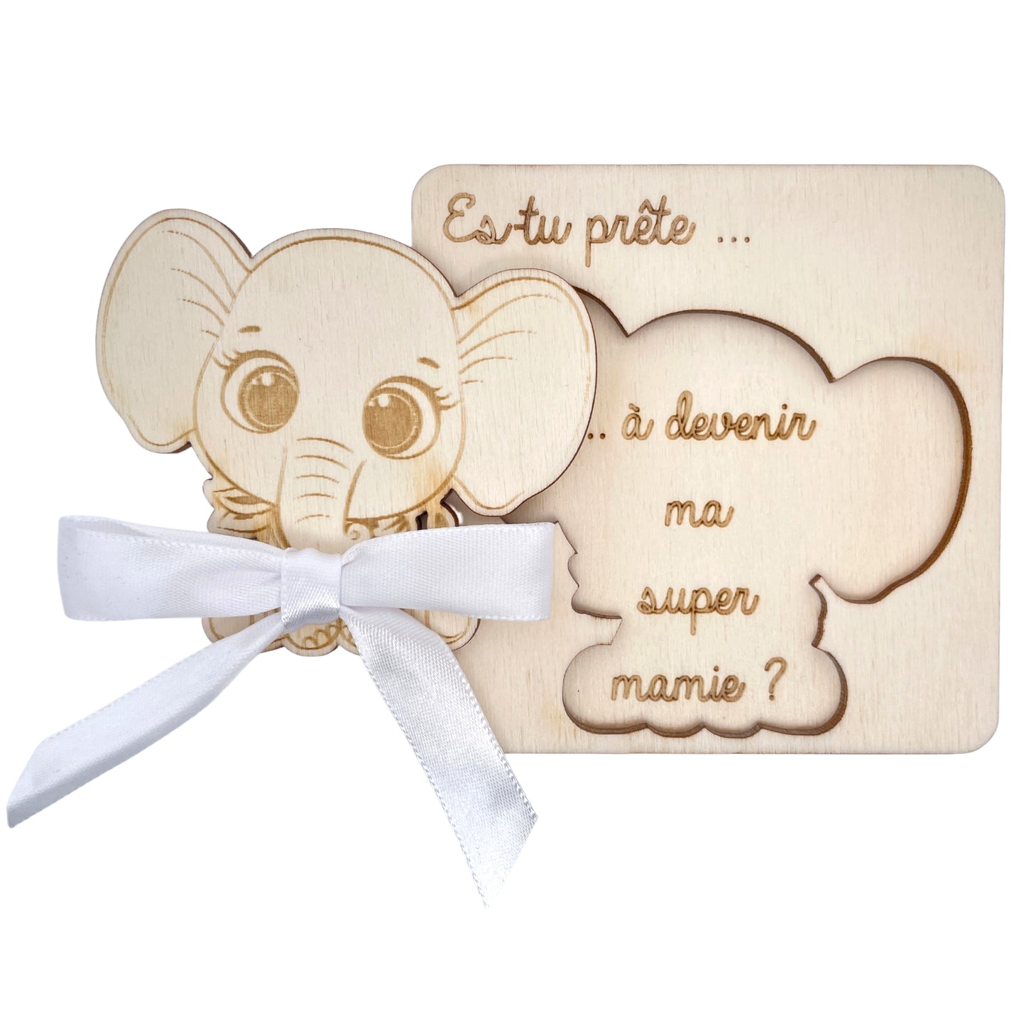 CARTE ANNONCE NAISSANCE - MAMIE - ELEPHANT