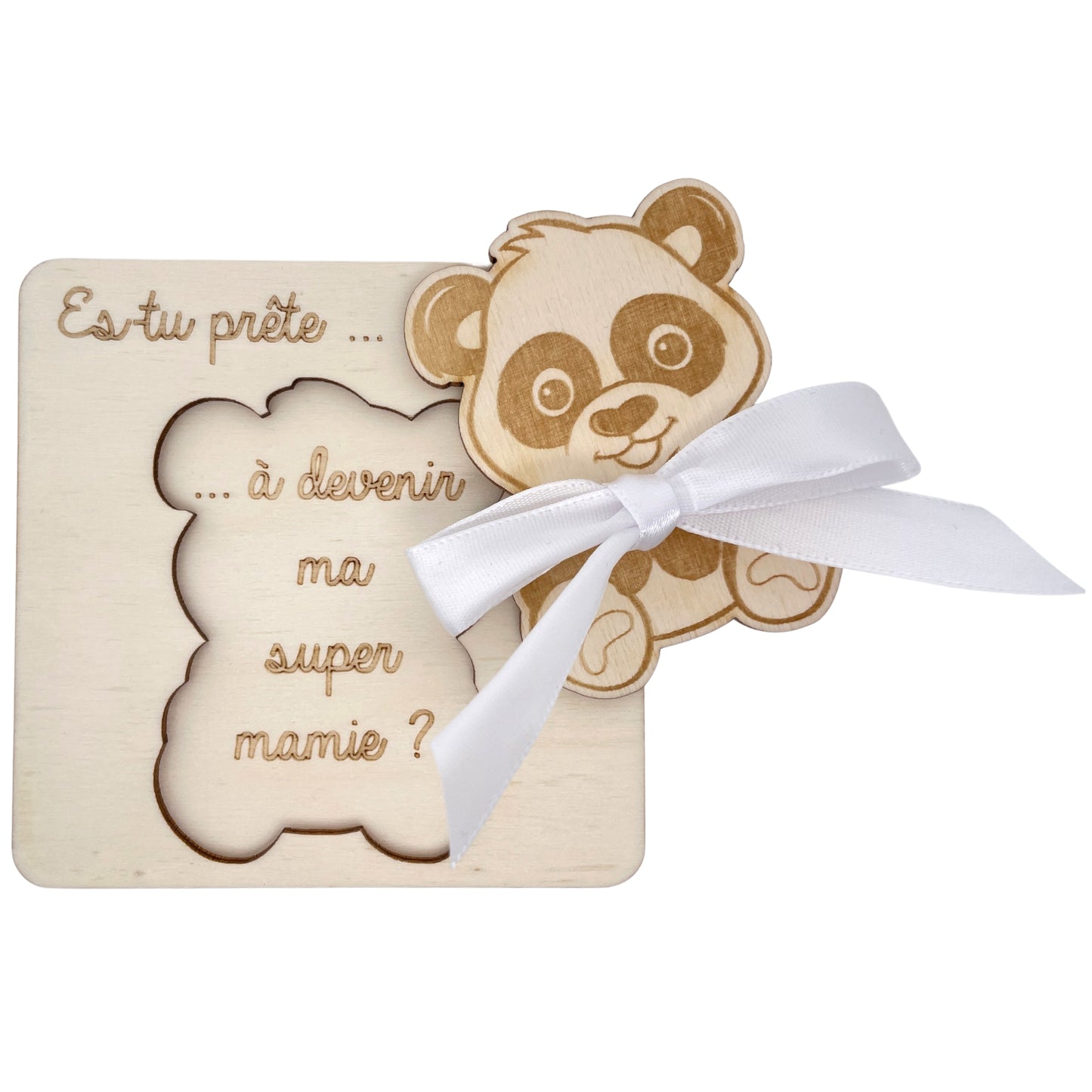 CARTE ANNONCE NAISSANCE - MAMIE - PANDA