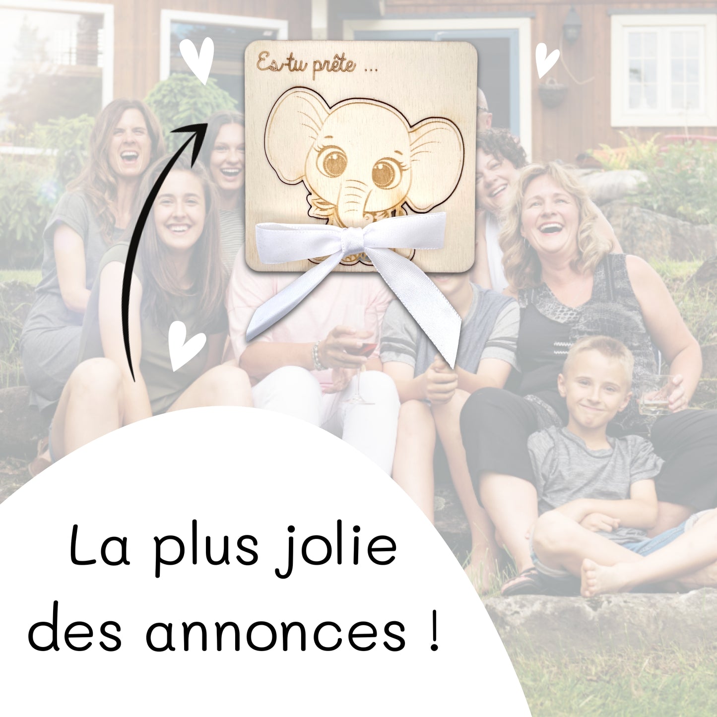 CARTE ANNONCE NAISSANCE - MAMIE - ELEPHANT