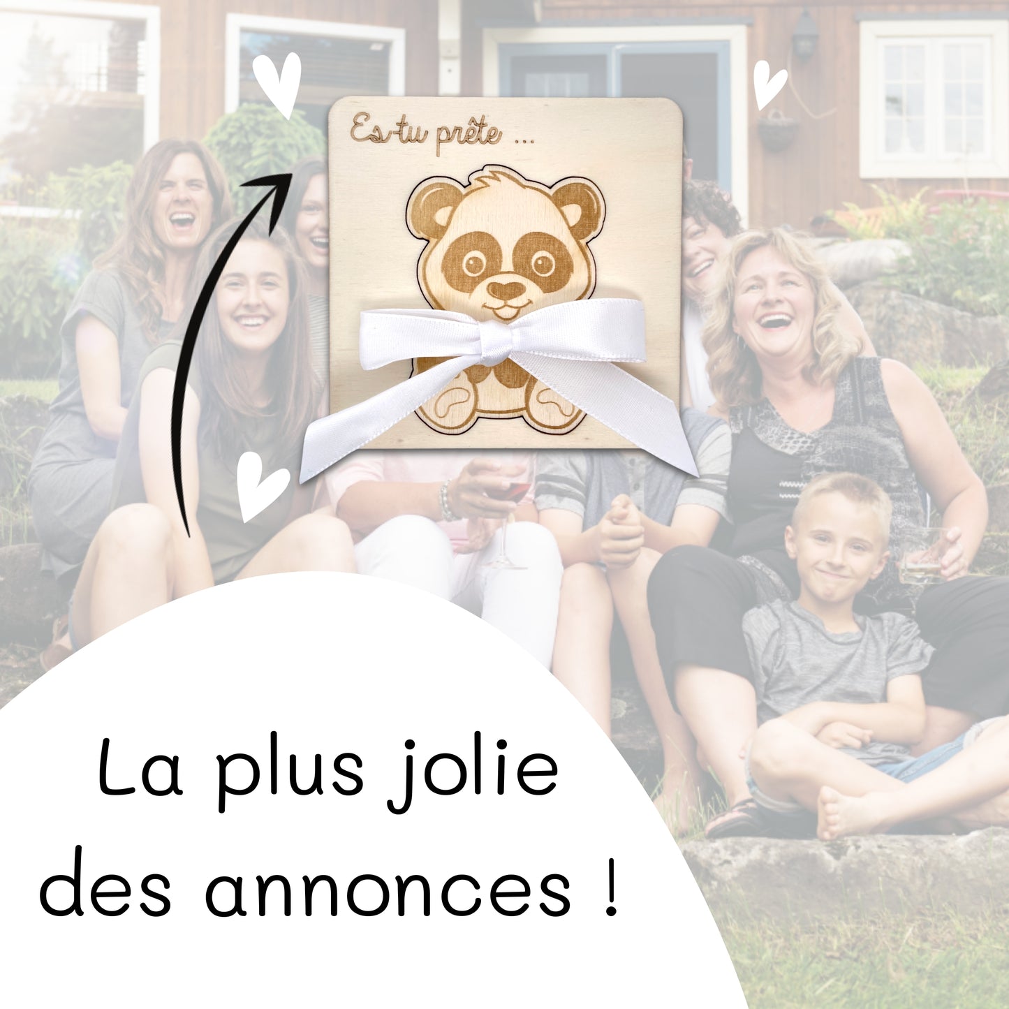 CARTE ANNONCE NAISSANCE - MAMIE - PANDA