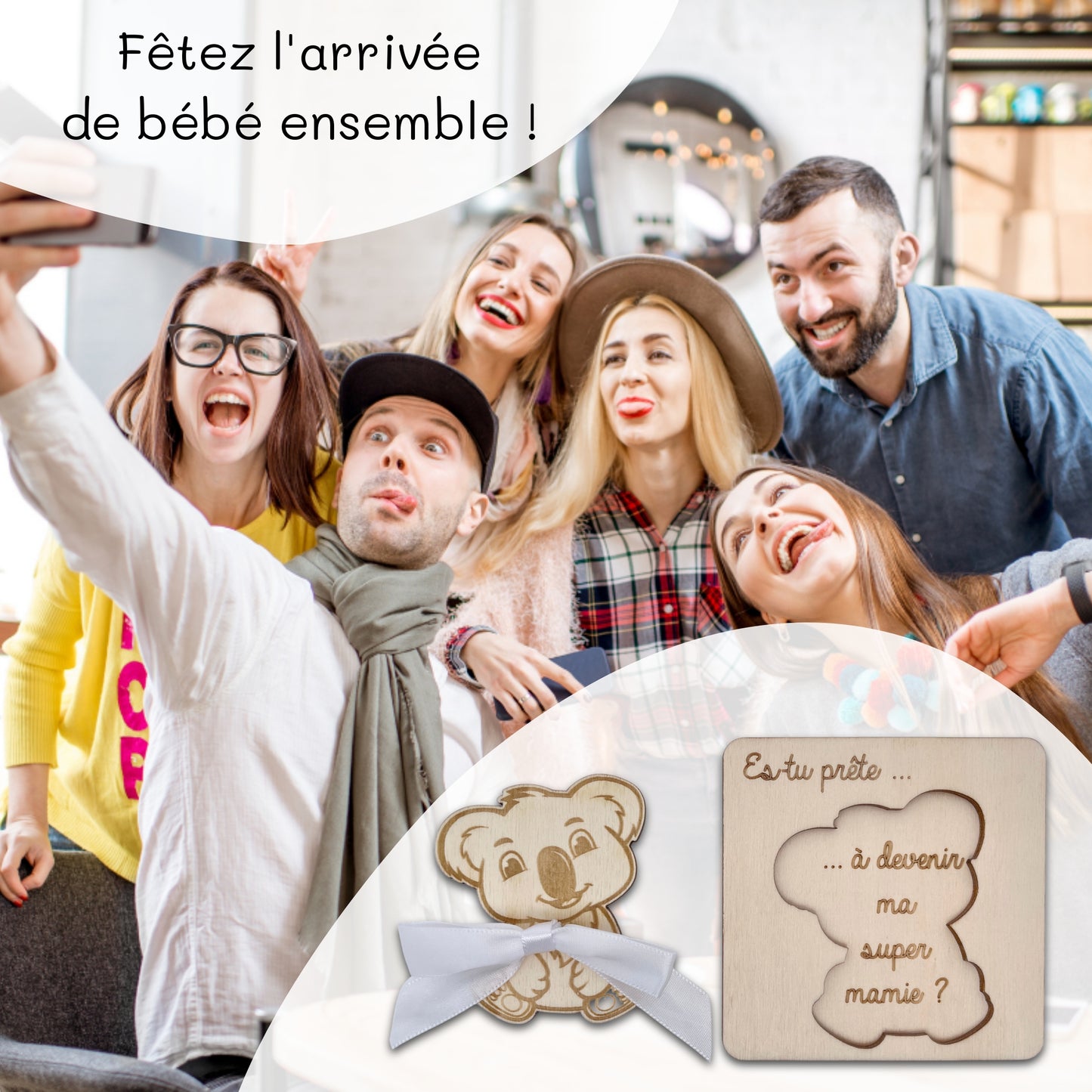 CARTE ANNONCE NAISSANCE - MAMIE - KOALA