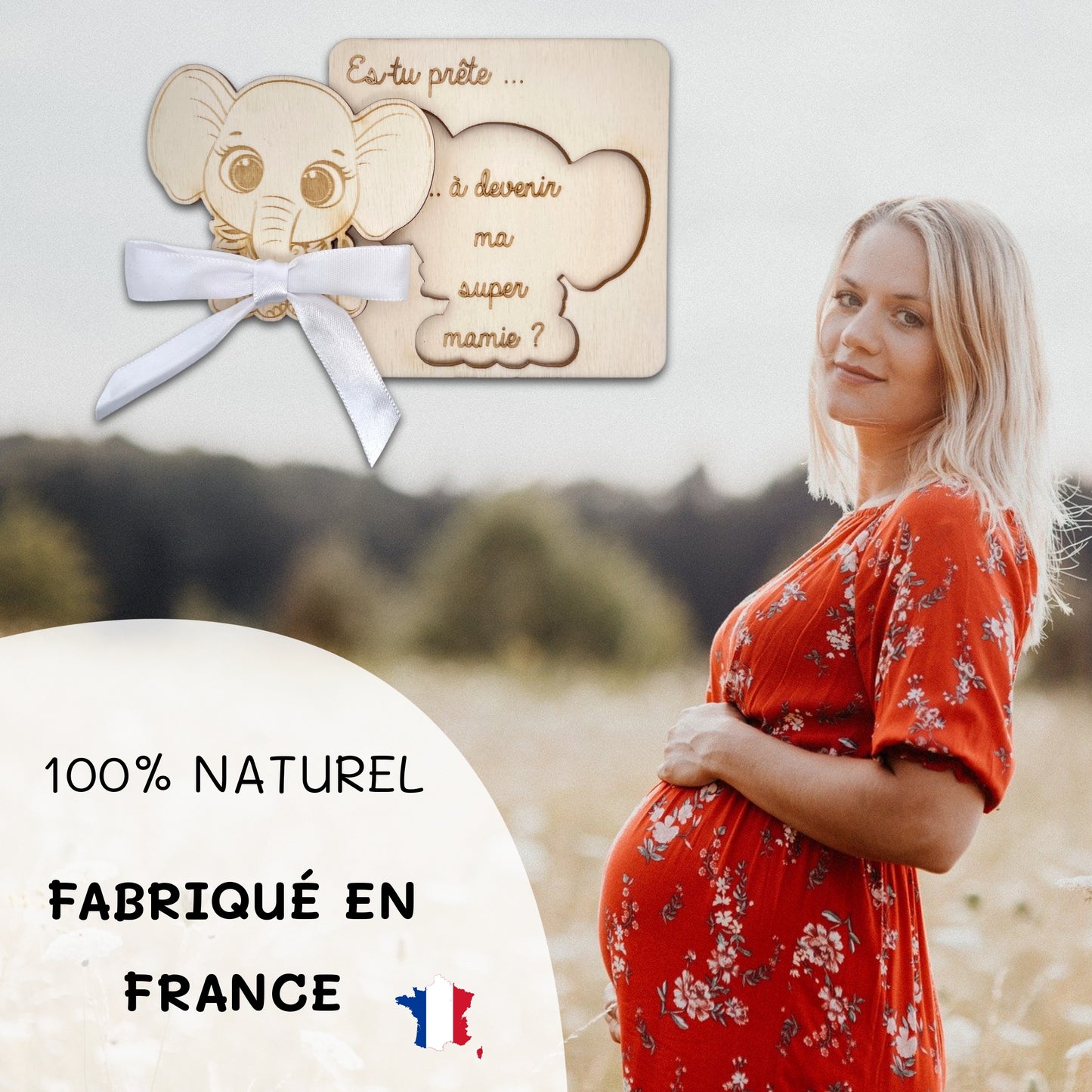 CARTE ANNONCE NAISSANCE - MAMIE - ELEPHANT