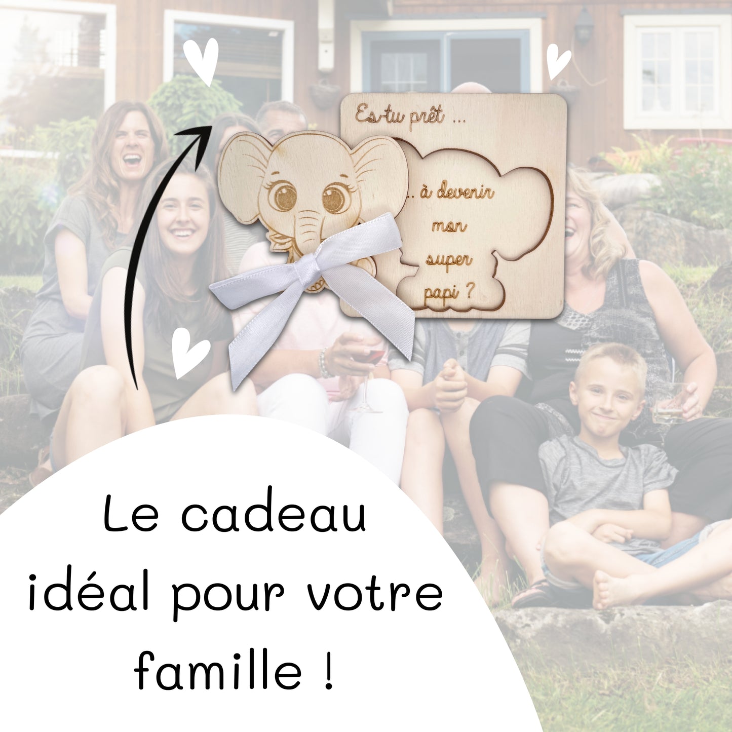 CARTE ANNONCE NAISSANCE - PAPI - ELEPHANT