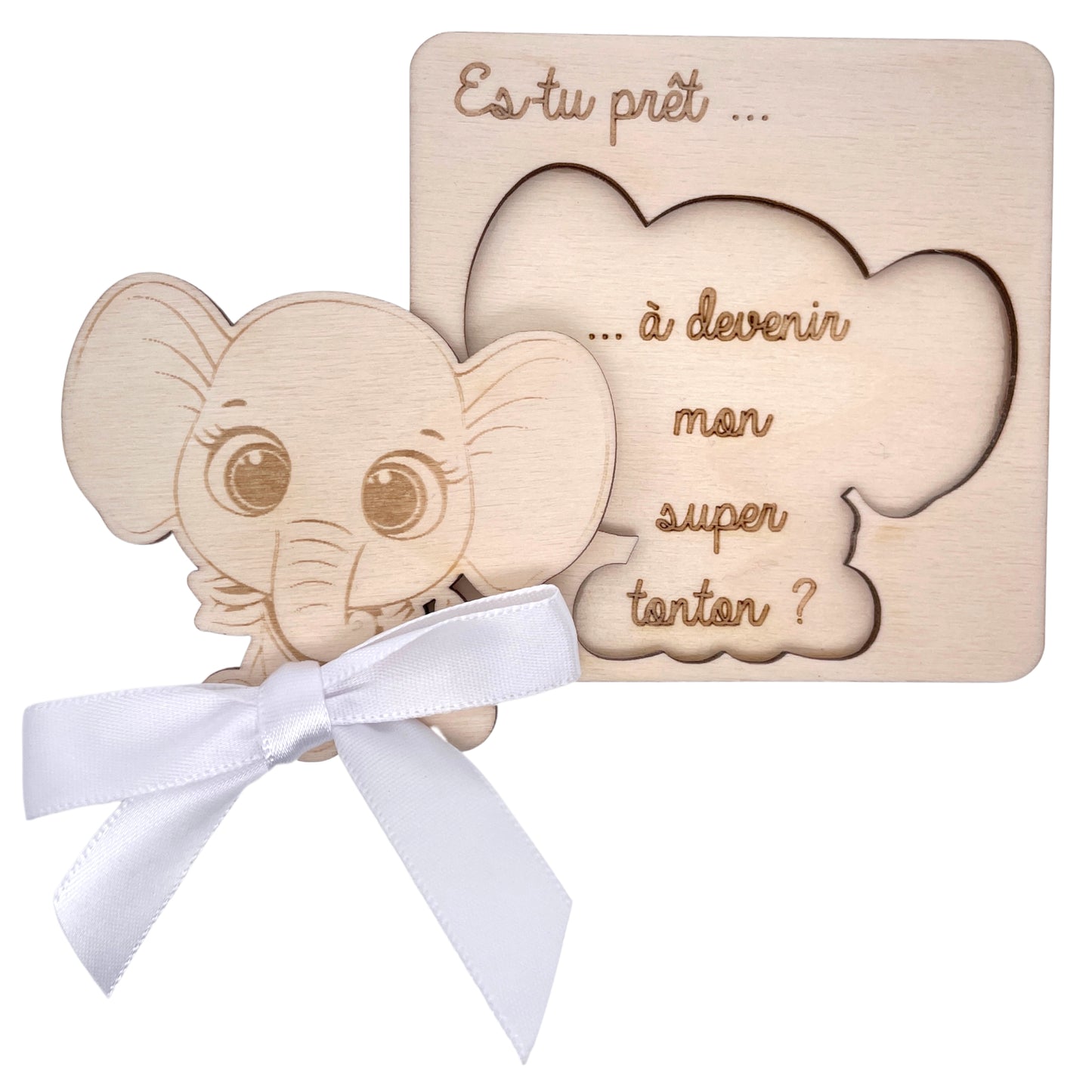 CARTE ANNONCE NAISSANCE - TONTON - ELEPHANT