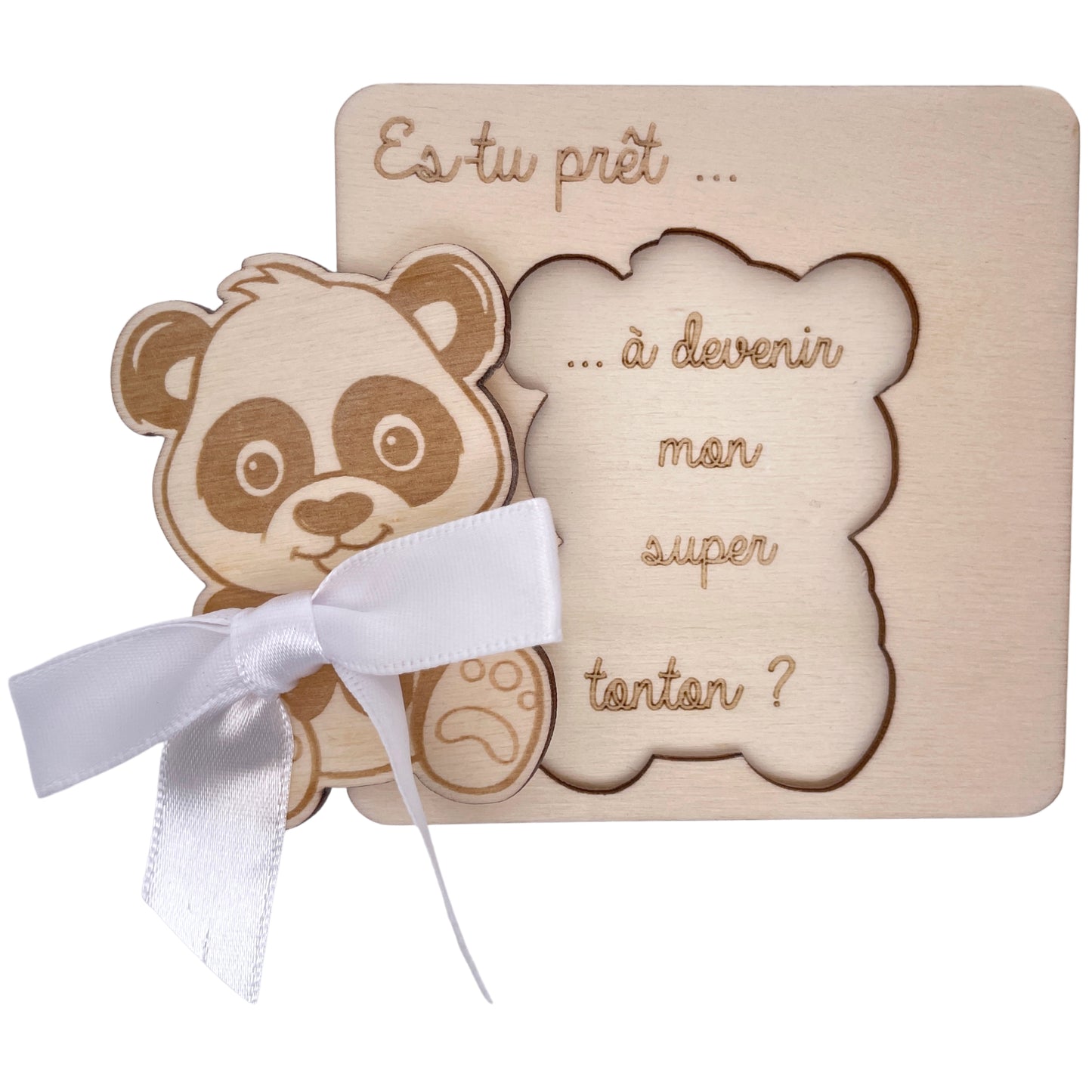 CARTE ANNONCE NAISSANCE - TONTON - PANDA
