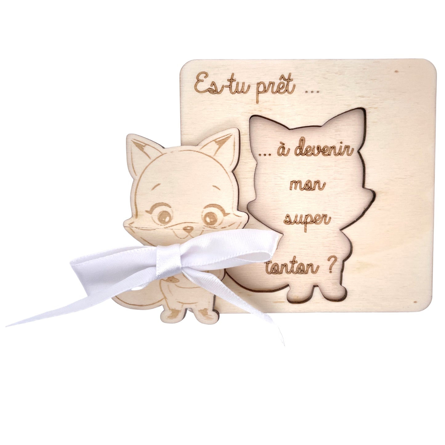 CARTE ANNONCE NAISSANCE - TONTON - RENARD