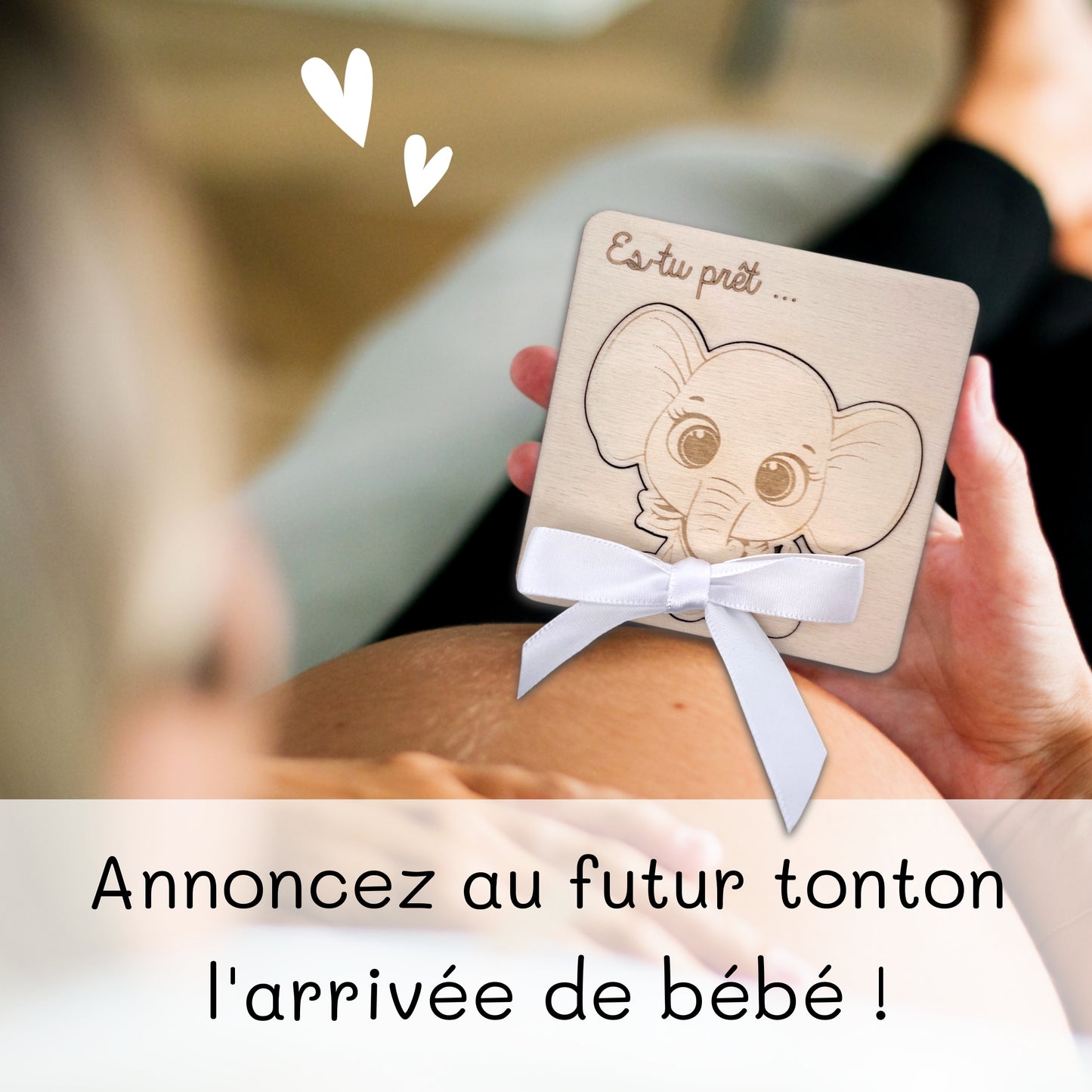 CARTE ANNONCE NAISSANCE - TONTON - ELEPHANT