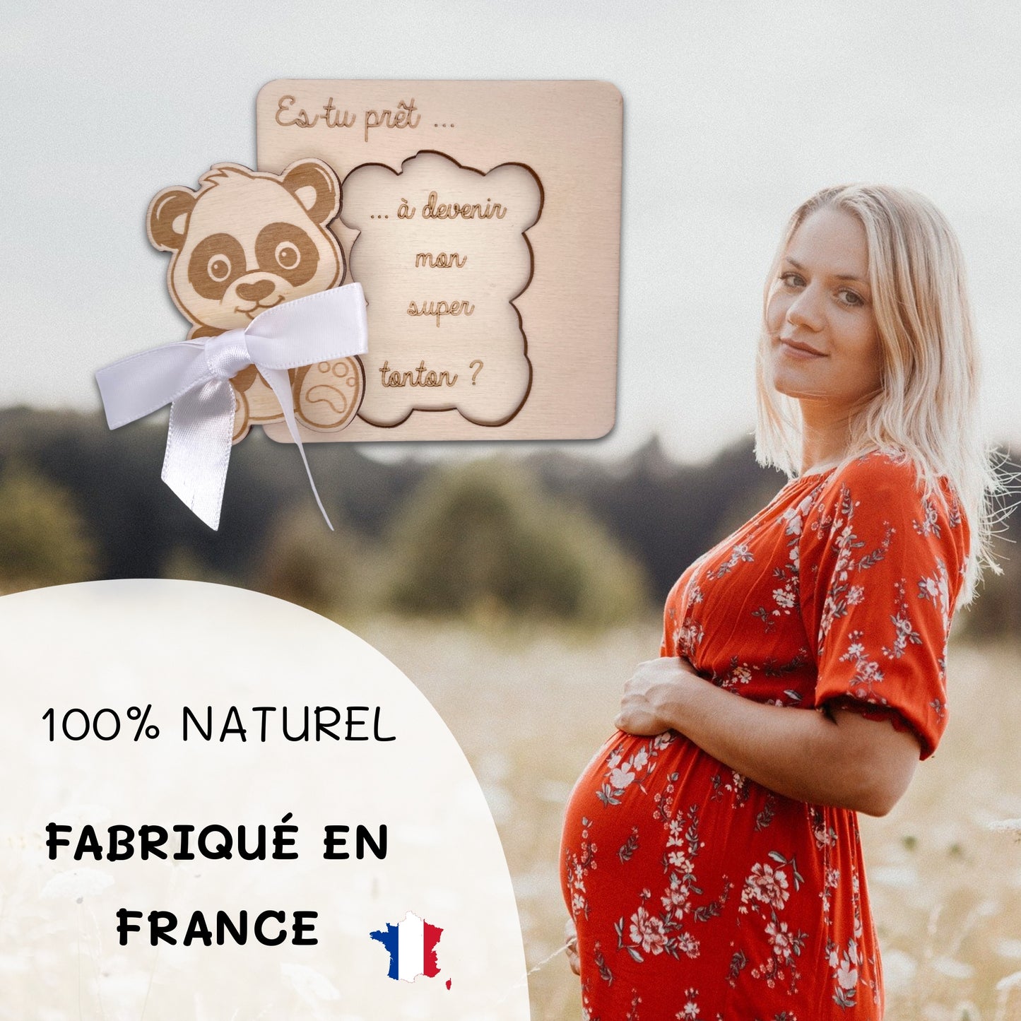 CARTE ANNONCE NAISSANCE - TONTON - PANDA