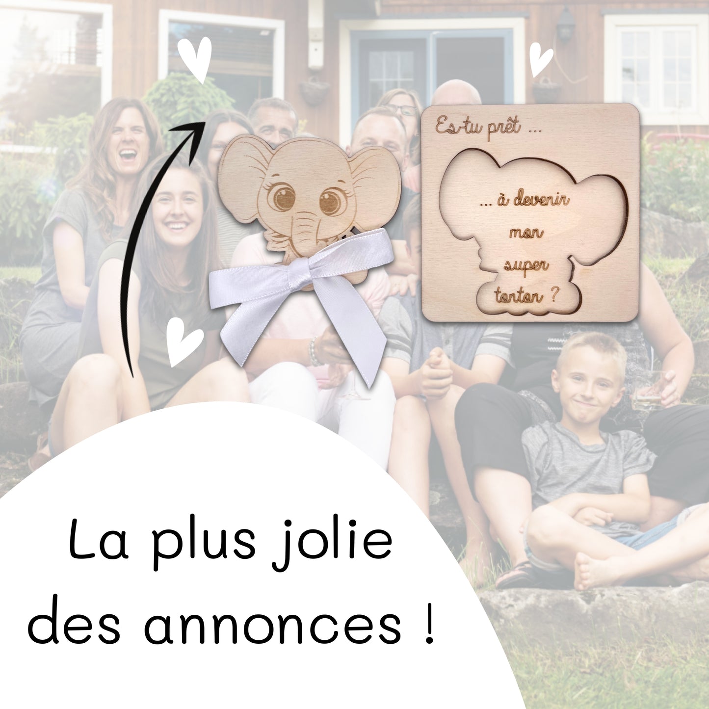 CARTE ANNONCE NAISSANCE - TONTON - ELEPHANT