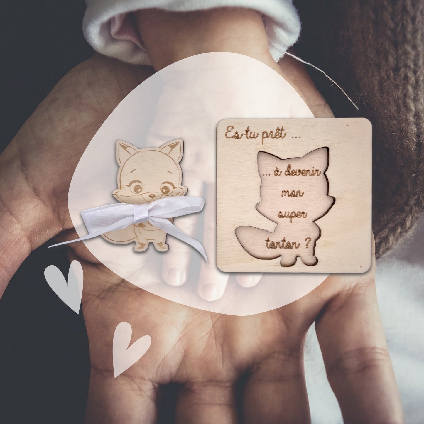 CARTE ANNONCE NAISSANCE - TONTON - RENARD