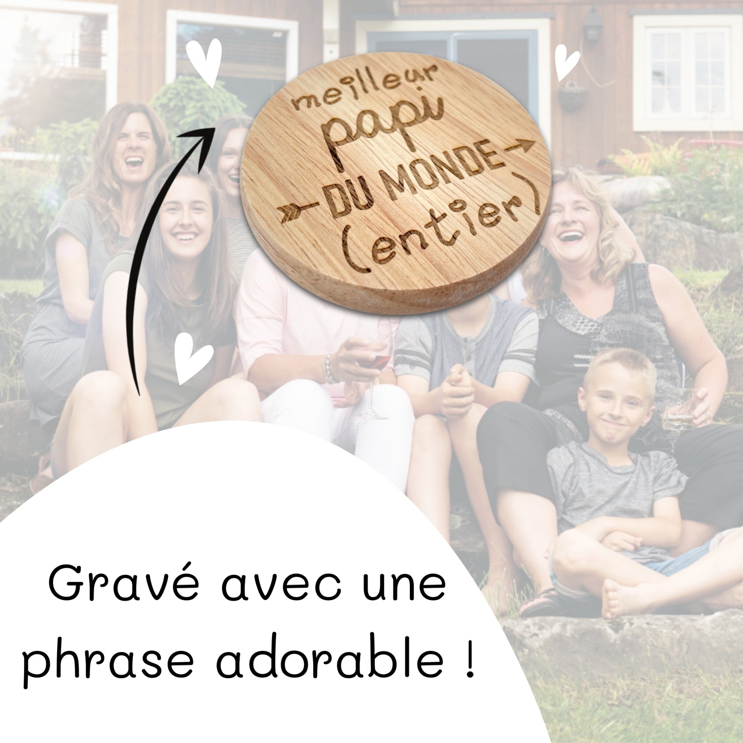 DECAPSULEUR MAGNETIQUE EN BOIS - PAPI - MEILLEUR DU MONDE ENTIER