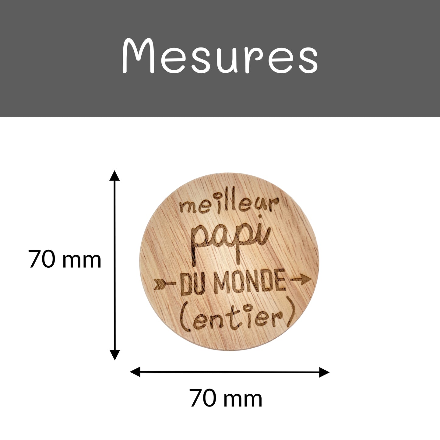 DECAPSULEUR MAGNETIQUE EN BOIS - PAPI - MEILLEUR DU MONDE ENTIER
