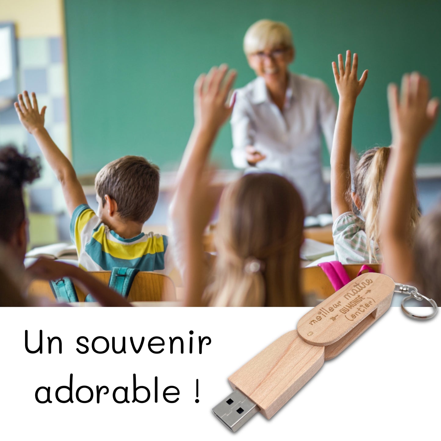 CLEF USB - 64 Gb - MAITRE - MEILLEUR DU MONDE ENTIER
