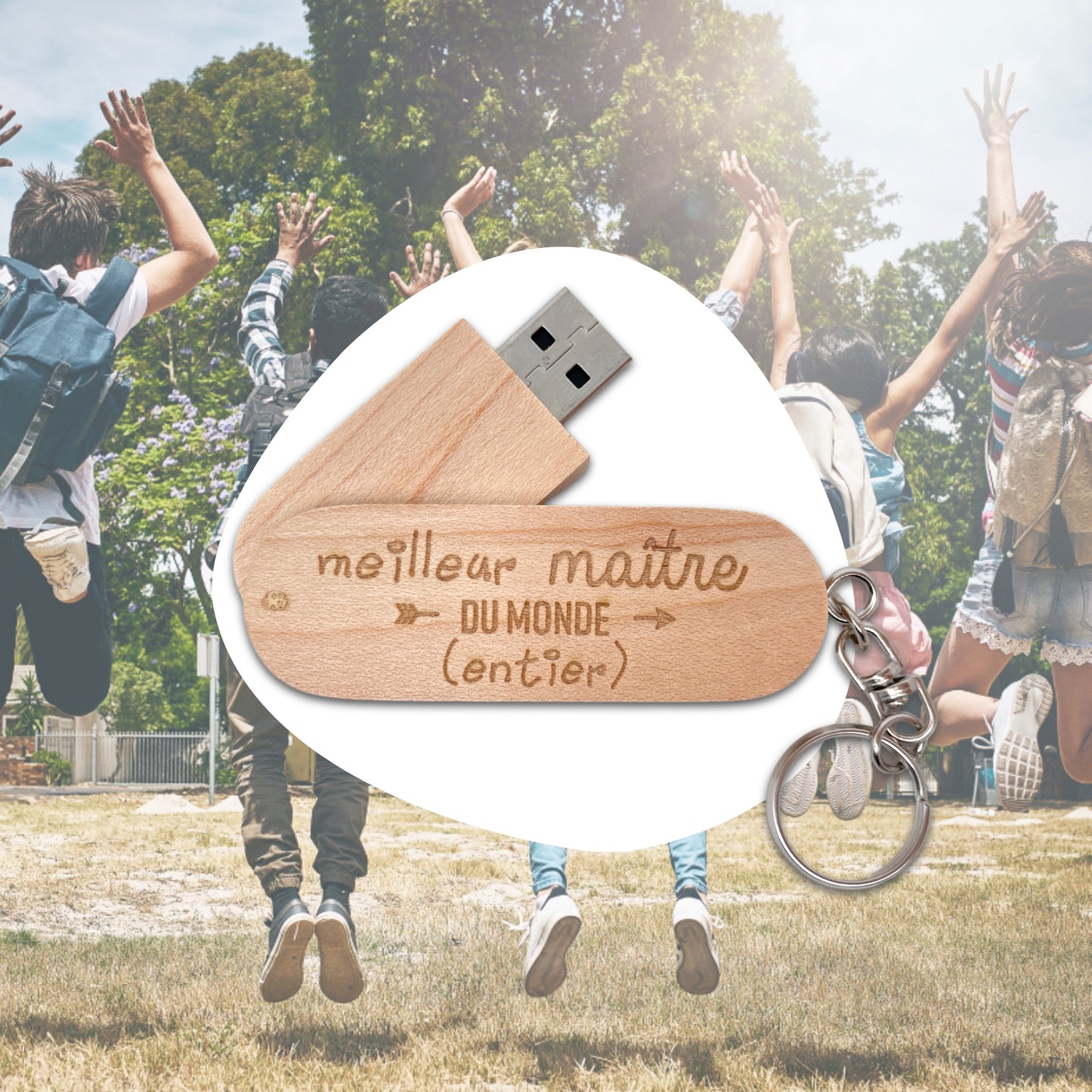 CLEF USB - 64 Gb - MAITRE - MEILLEUR DU MONDE ENTIER