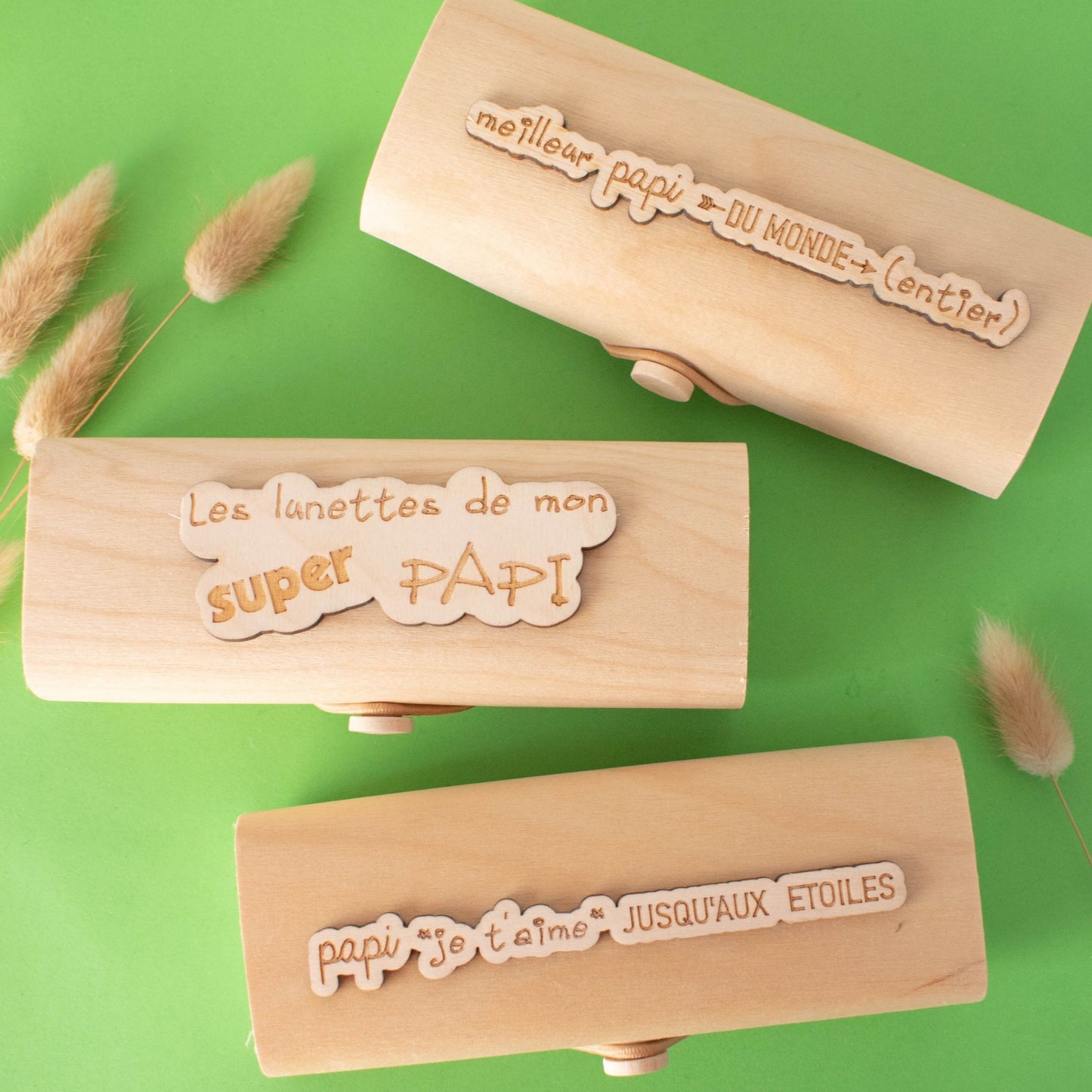 BOITIER LUNETTES EN BOIS - PAPI - SUPER PAPI