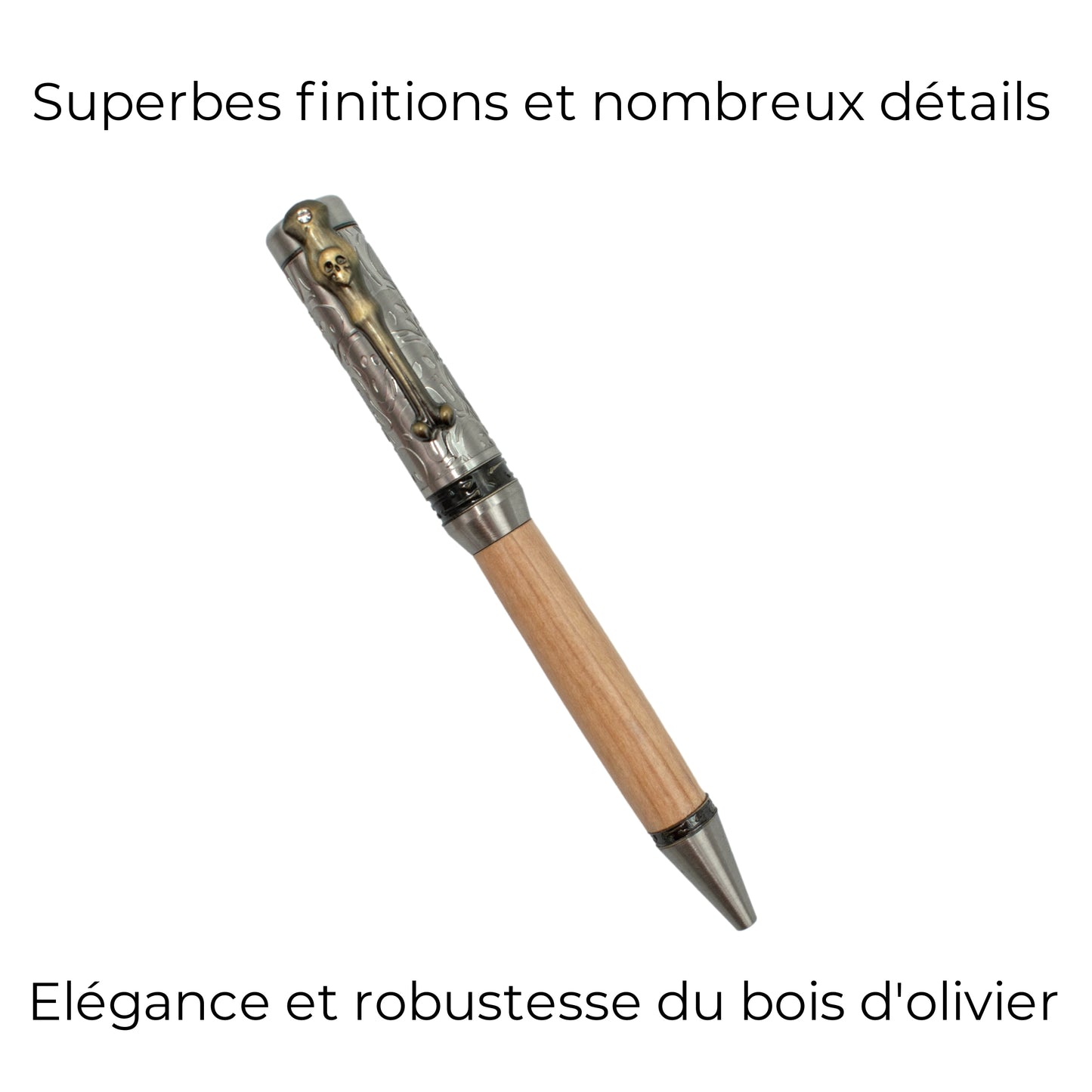 STYLO EN BOIS D'OLIVIER - MODELE PHANTOM