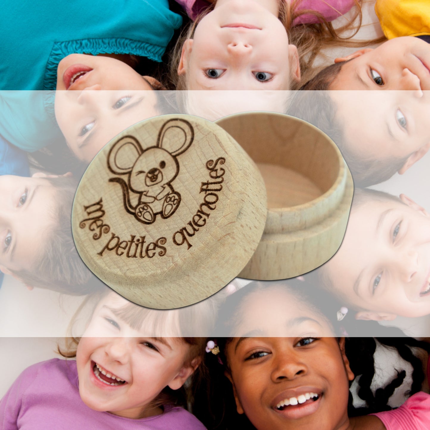 BOITE A DENTS EN BOIS - MES PETITES QUENOTTES