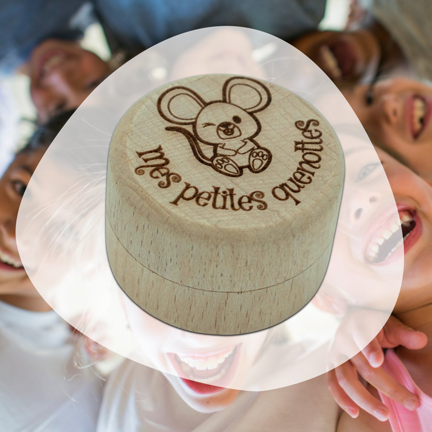 BOITE A DENTS EN BOIS - MES PETITES QUENOTTES