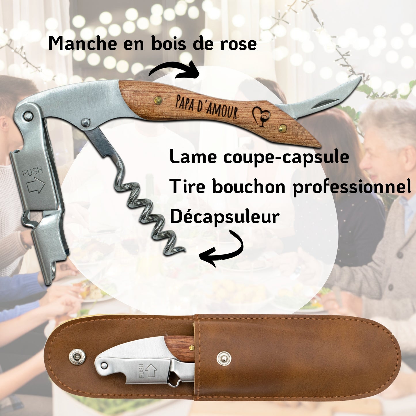 DECAPSULEUR SOMMELIER - PAPA - PAPA D'AMOUR