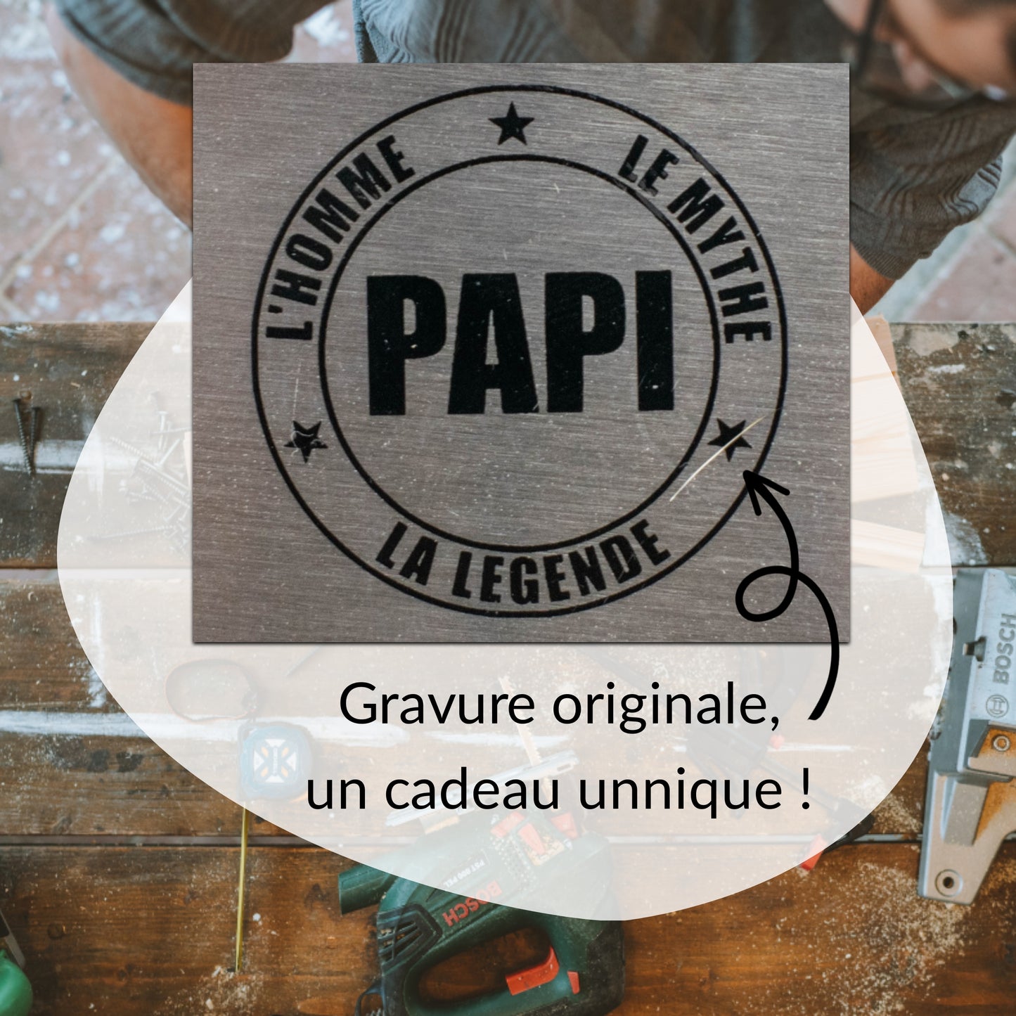 OUTIL MULTIFONCTIONS FORMAT CARTE DE CREDIT - PAPI - L'HOMME, LE MYTHE, LA LEGENDE