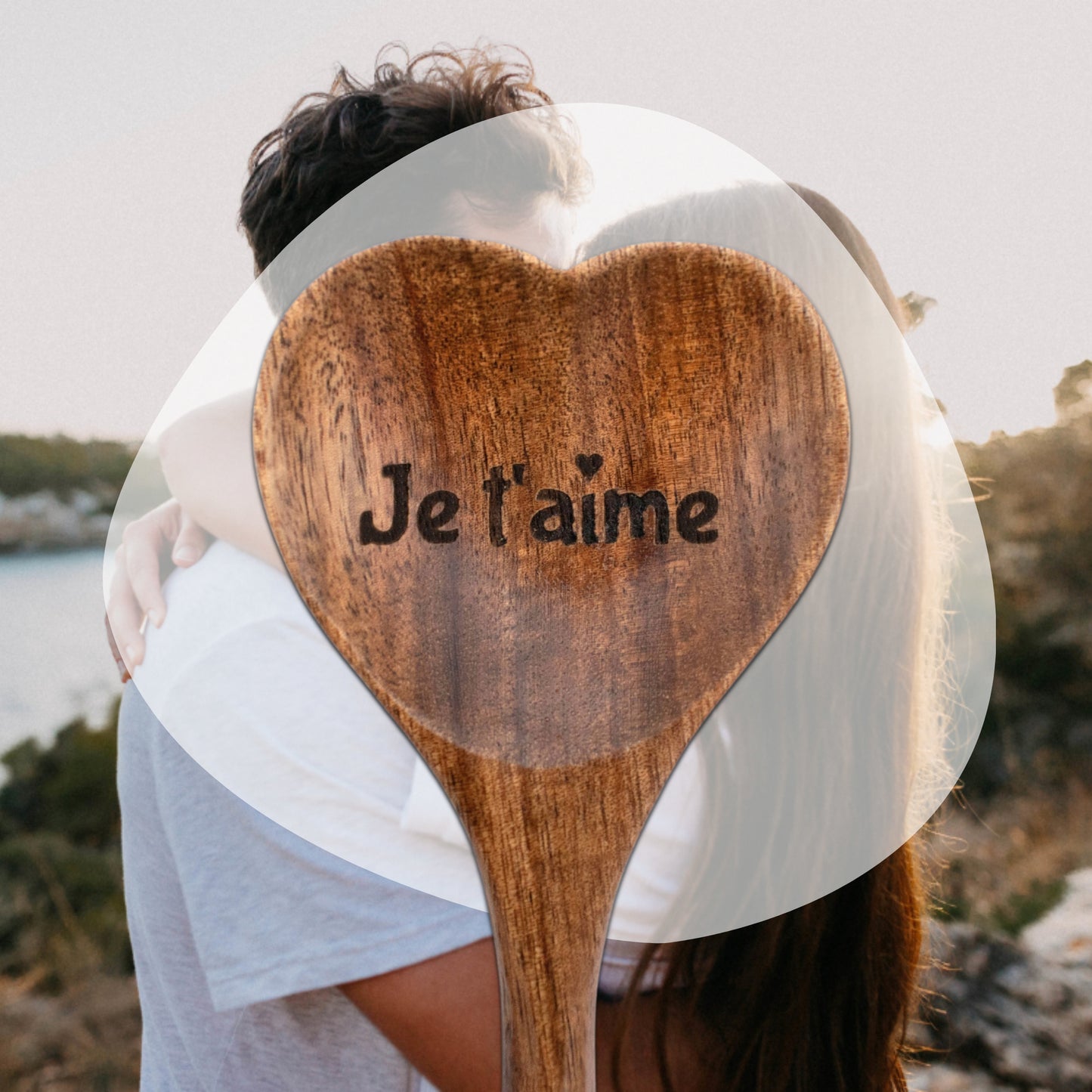 CUILLIERE COEUR - ACCACIA - JE T'AIME