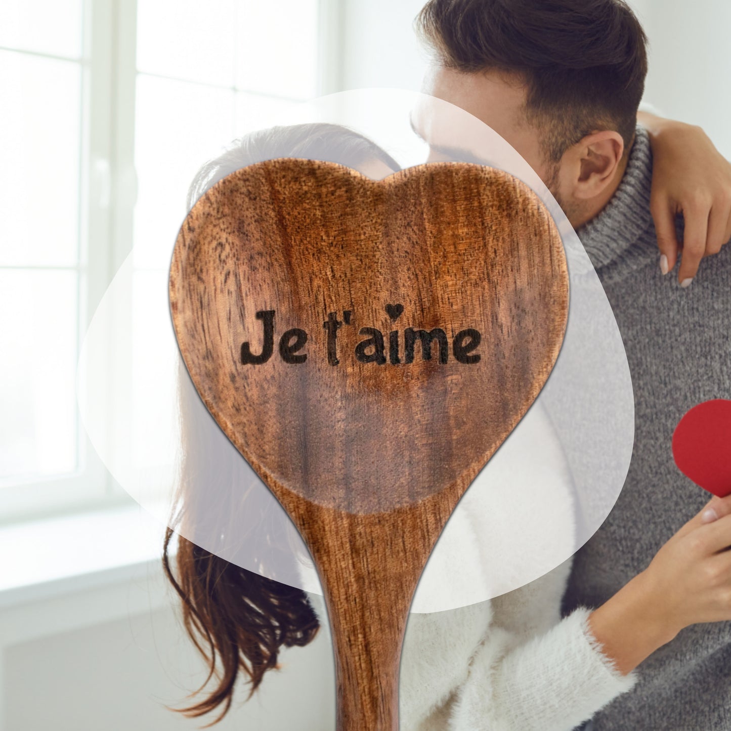 CUILLIERE COEUR - ACCACIA - JE T'AIME