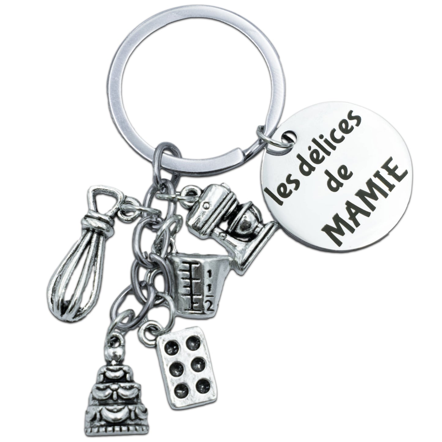 PORTE-CLEFS BRELOQUES A THEME - CUISINE - MAMIE - LES DELICES DE MAMIE