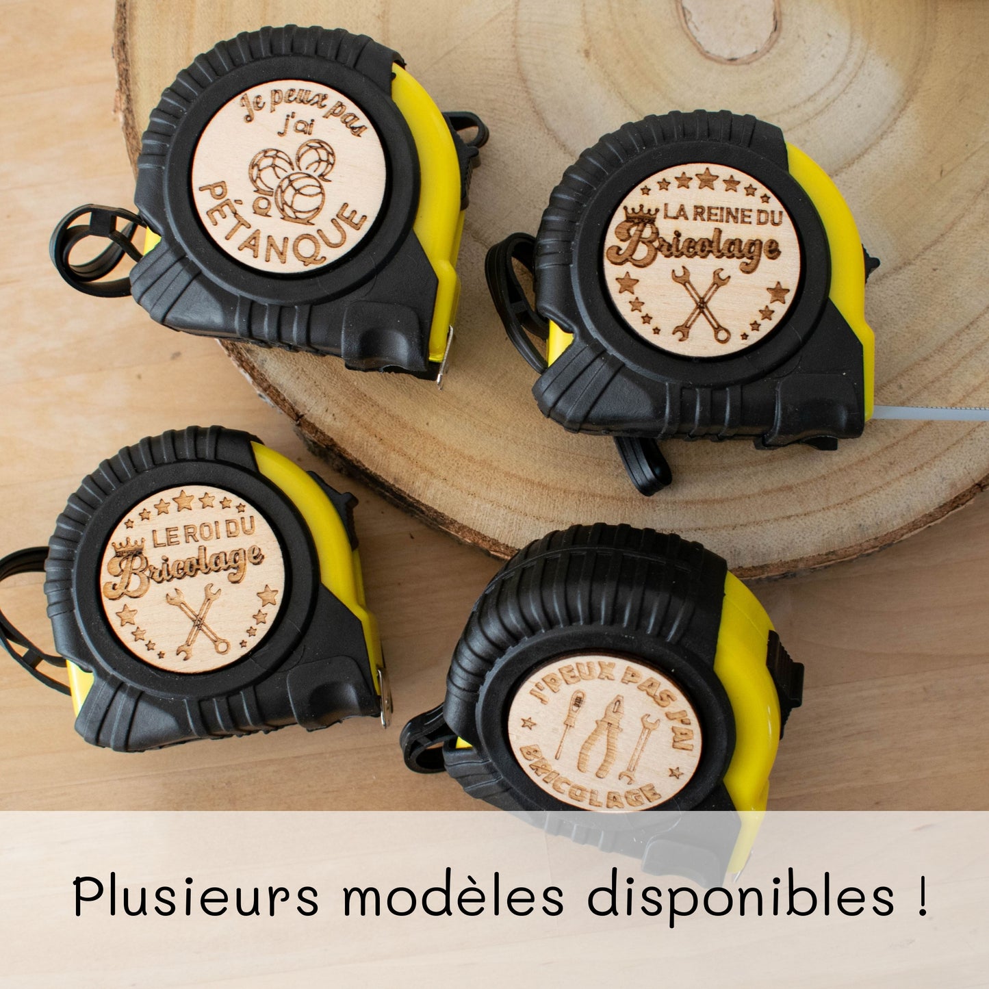 METRE RUBAN - 3M - JAUNE - JE PEUX PAS J'AI BRICOLAGE