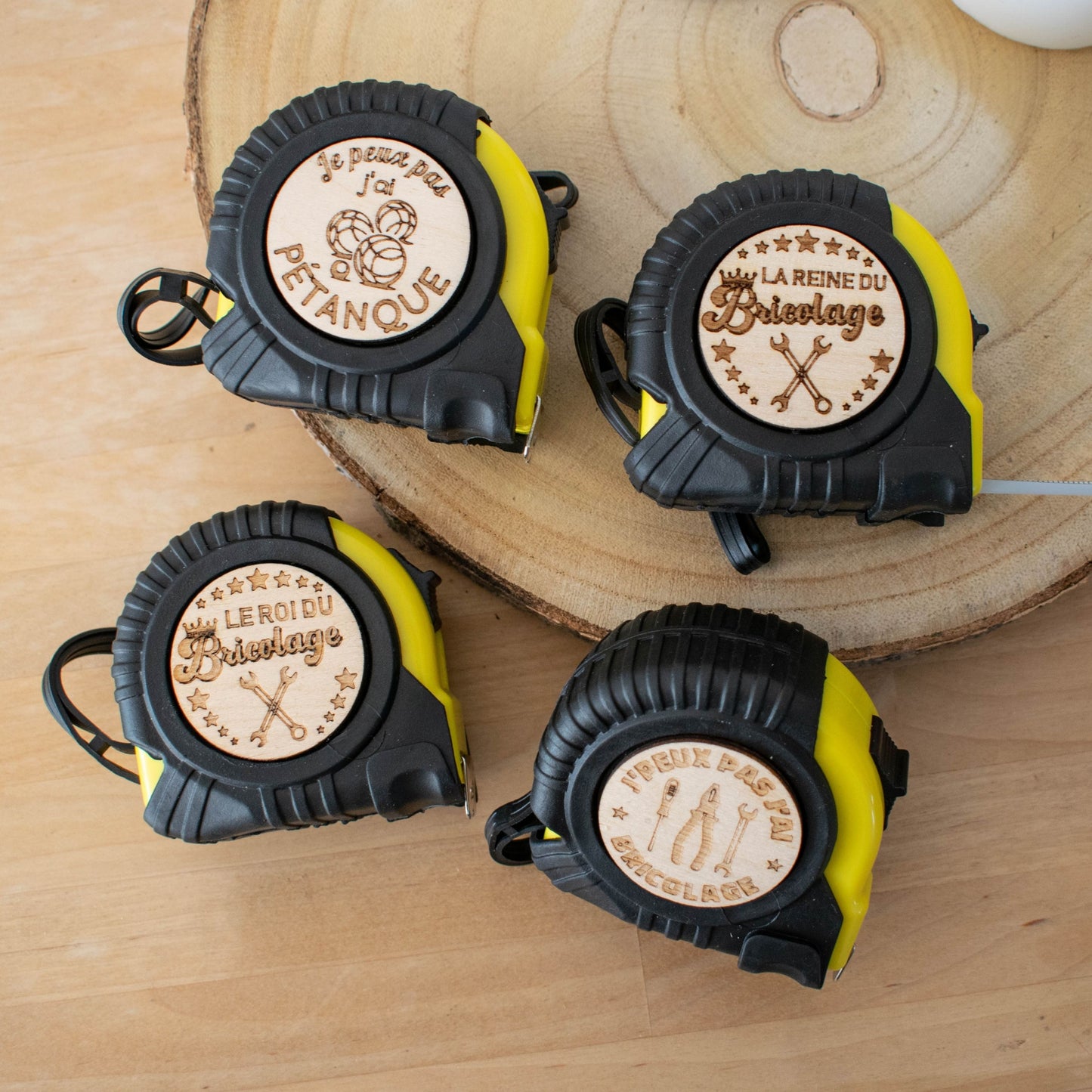 METRE RUBAN - 3M - JAUNE - JE PEUX PAS J'AI PÉTANQUE