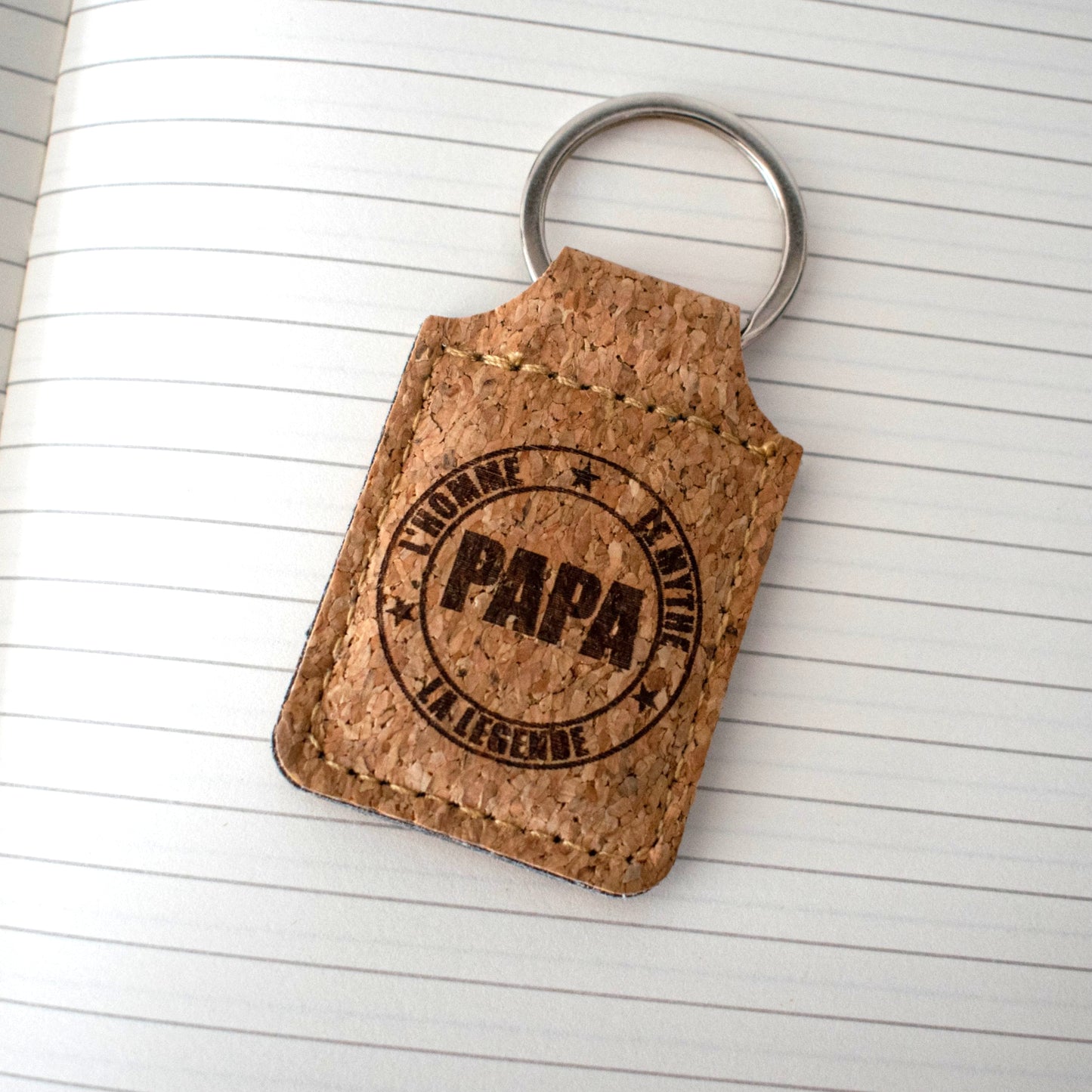 PORTE-CLEFS EN LIEGE - PAPA - L'HOMME, LE MYTHE, LA LEGENDE