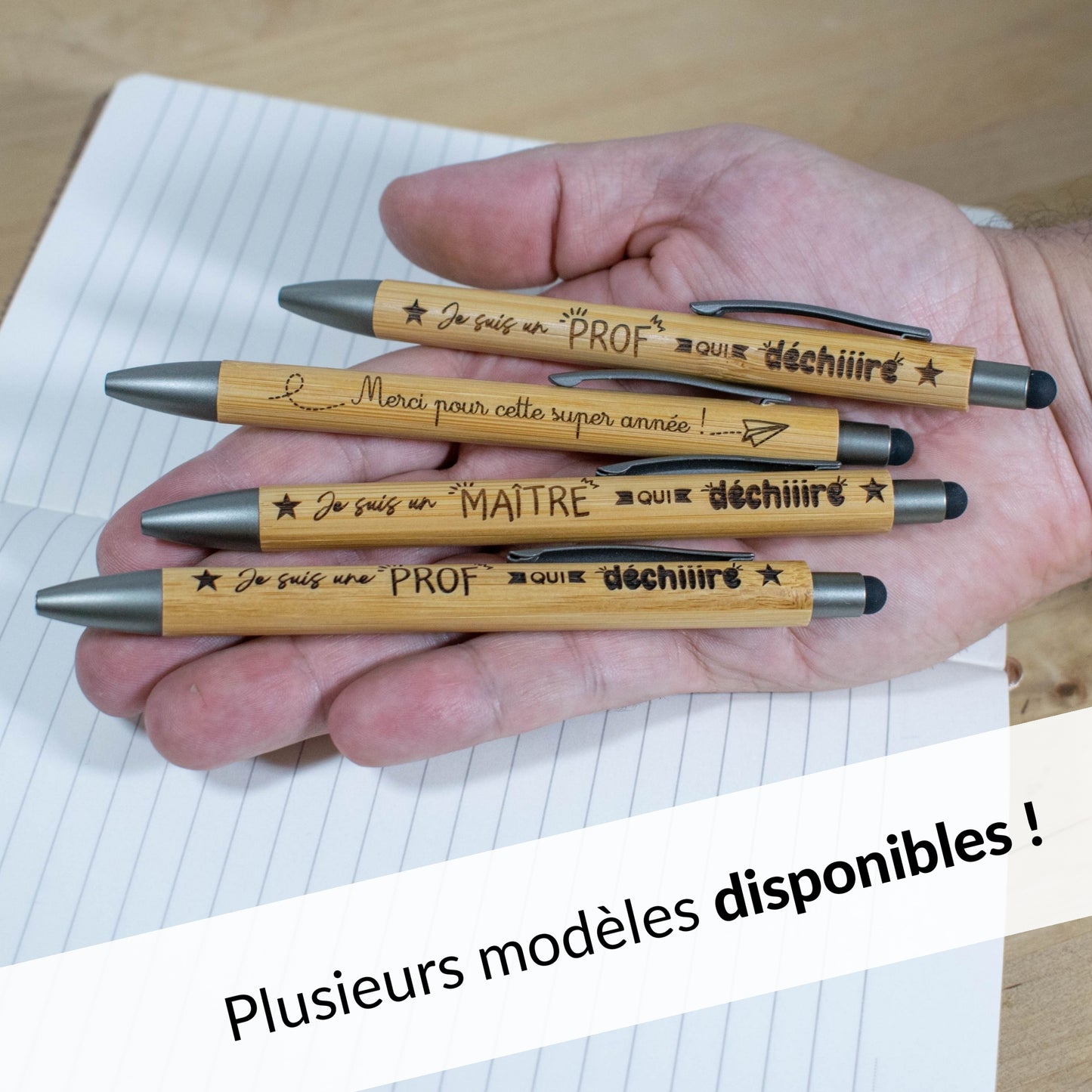 STYLO BAMBOU AVEC EMBOUT TACTILE - PROF - UNE PROF QUI DECHIRE