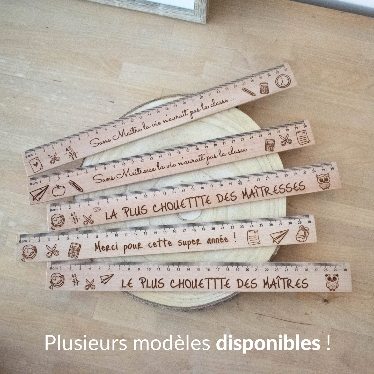 REGLE EN BOIS - 30 CM - MAITRE - LA CLASSE