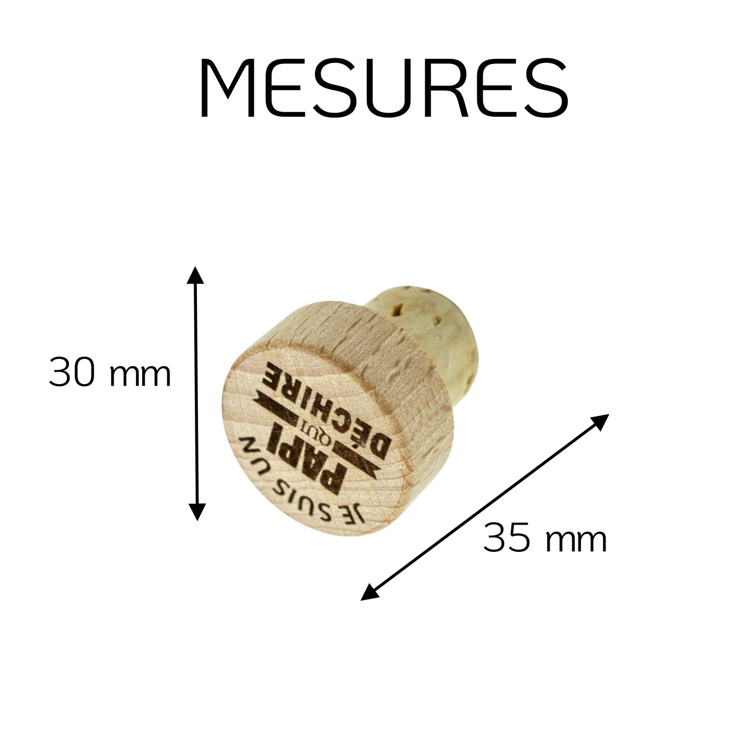 LOT DE 4 BOUCHONS EN LIEGE - PAPI - LOT N°1