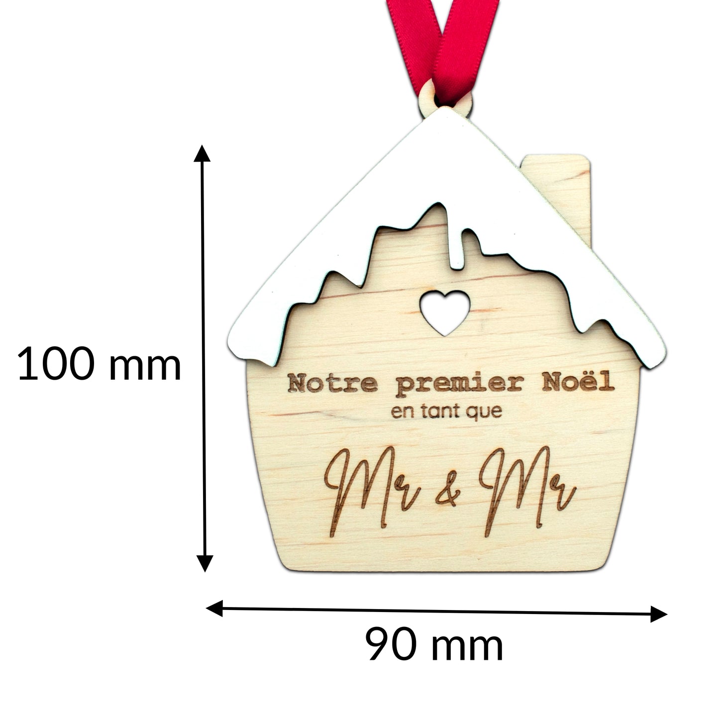 BOULE DE NOËL "MAISON" - PREMIER NOËL MR & MR