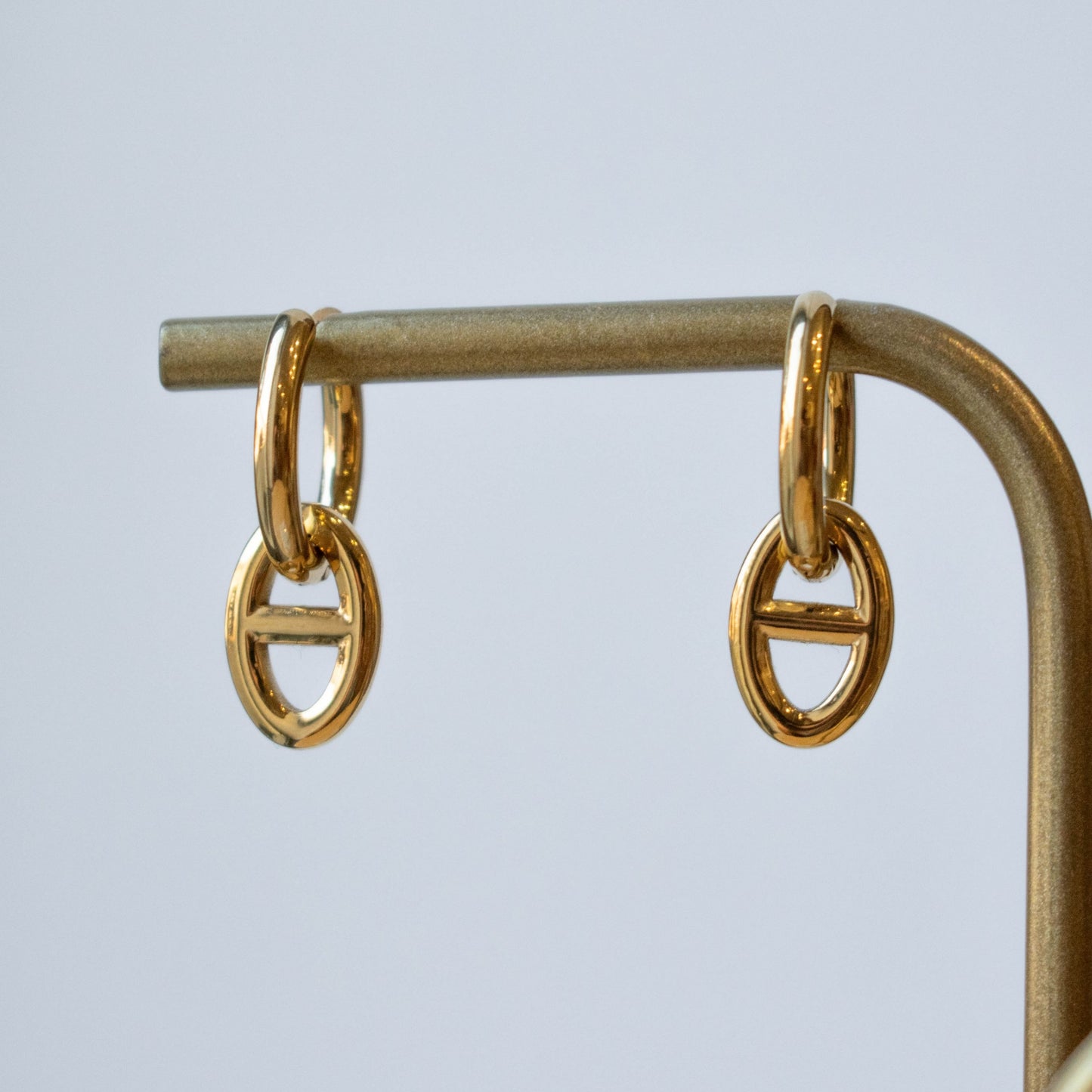 BOUCLES D'OREILLES - CREOLES MAILLE MARINE